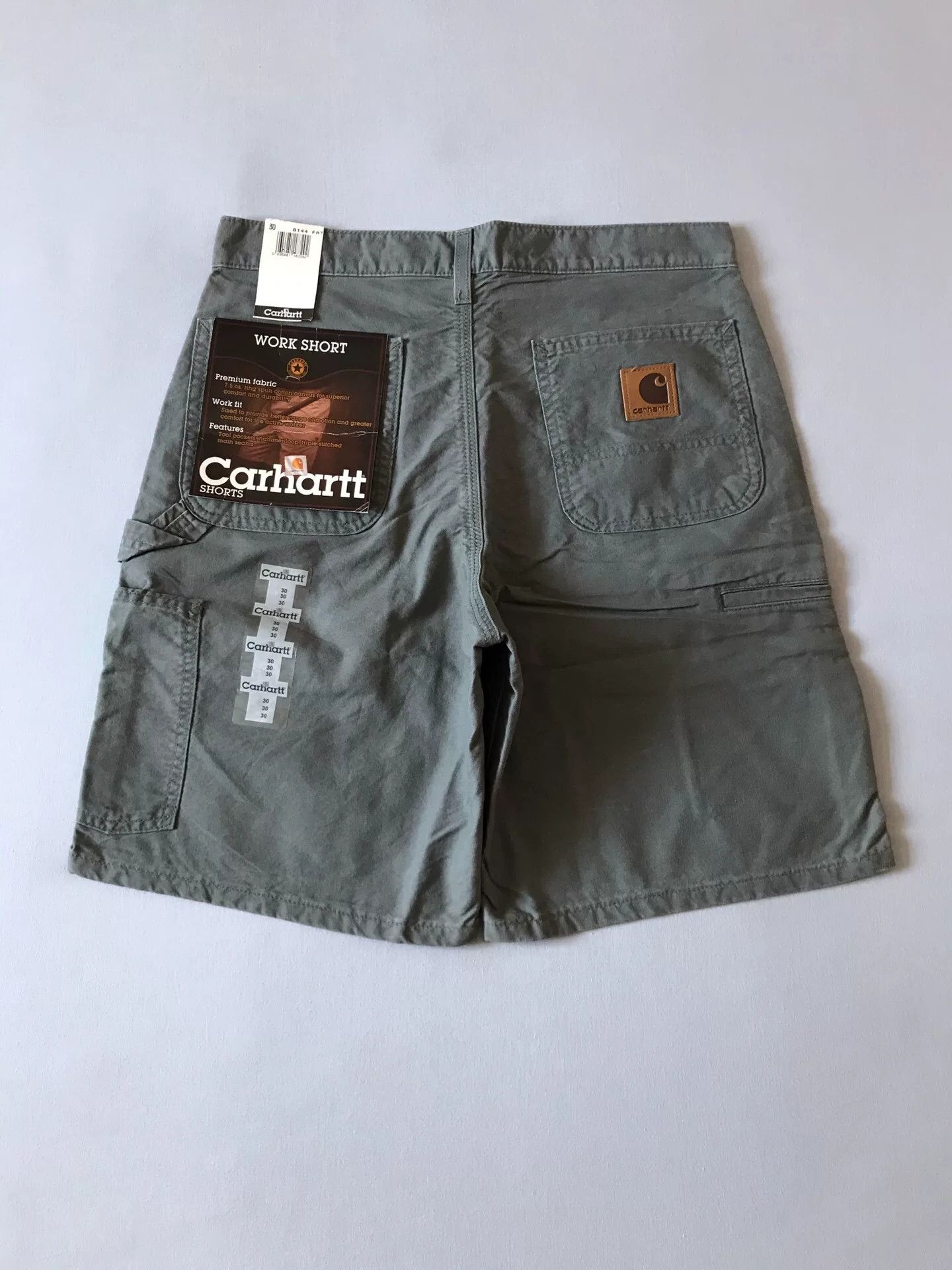 Carhartt Carhartt B144 FAT W30 Gray Shorts Size US 30 / EU 46 - 1 Thumbnail