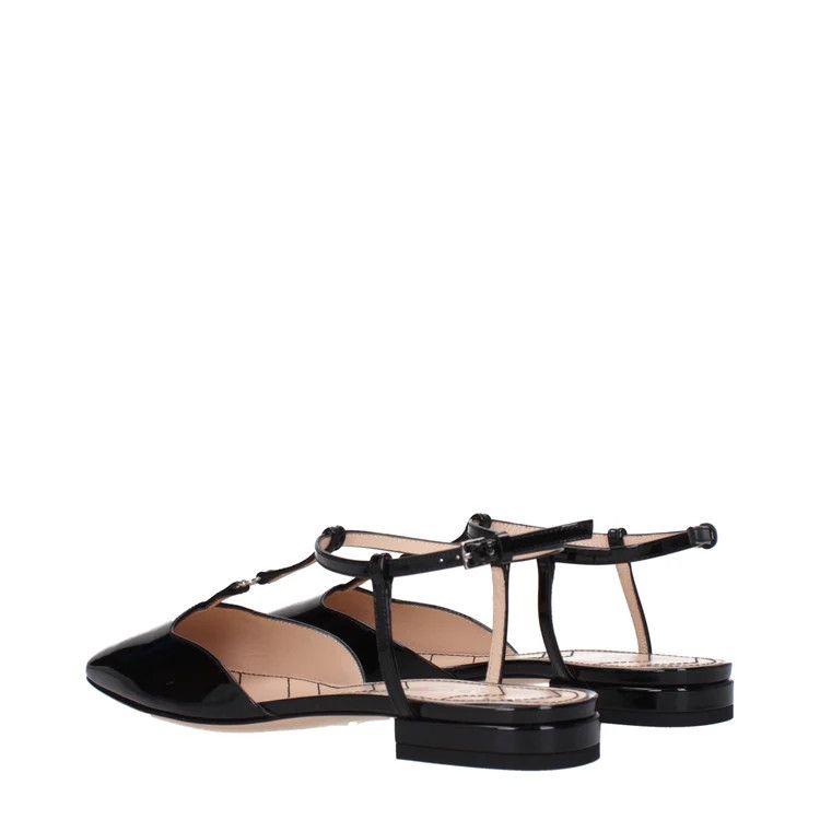 Gucci ob1o1e1124 Patent Leather Sandals in Black Size US 7 / IT 37 - 4 Thumbnail