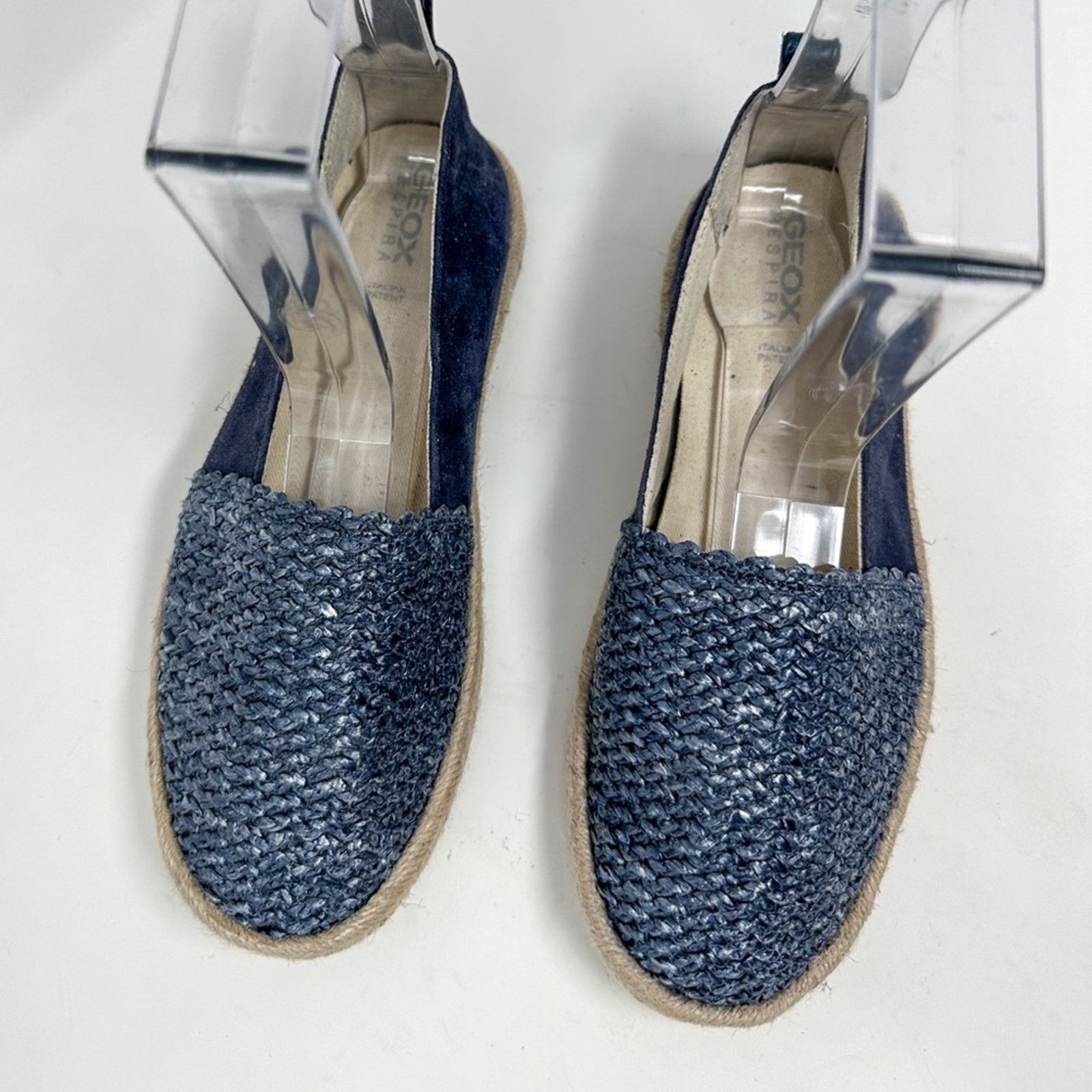 Geox Geox Modesty Blue Suede Espadrille Flats, NEW, Size 5 Size US 5 / IT 35 - 6 Thumbnail