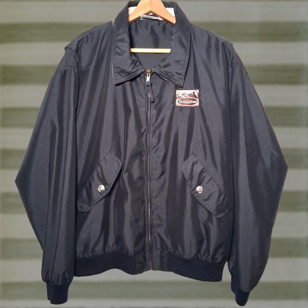 Vintage VINTAGE Fahrenheit Jacket Mens M Black Bomber Jacket West Virginia Snowshoe Mountain Resort Lightweight Softshell Size US M / EU 48-50 / 2 - 1 Thumbnail