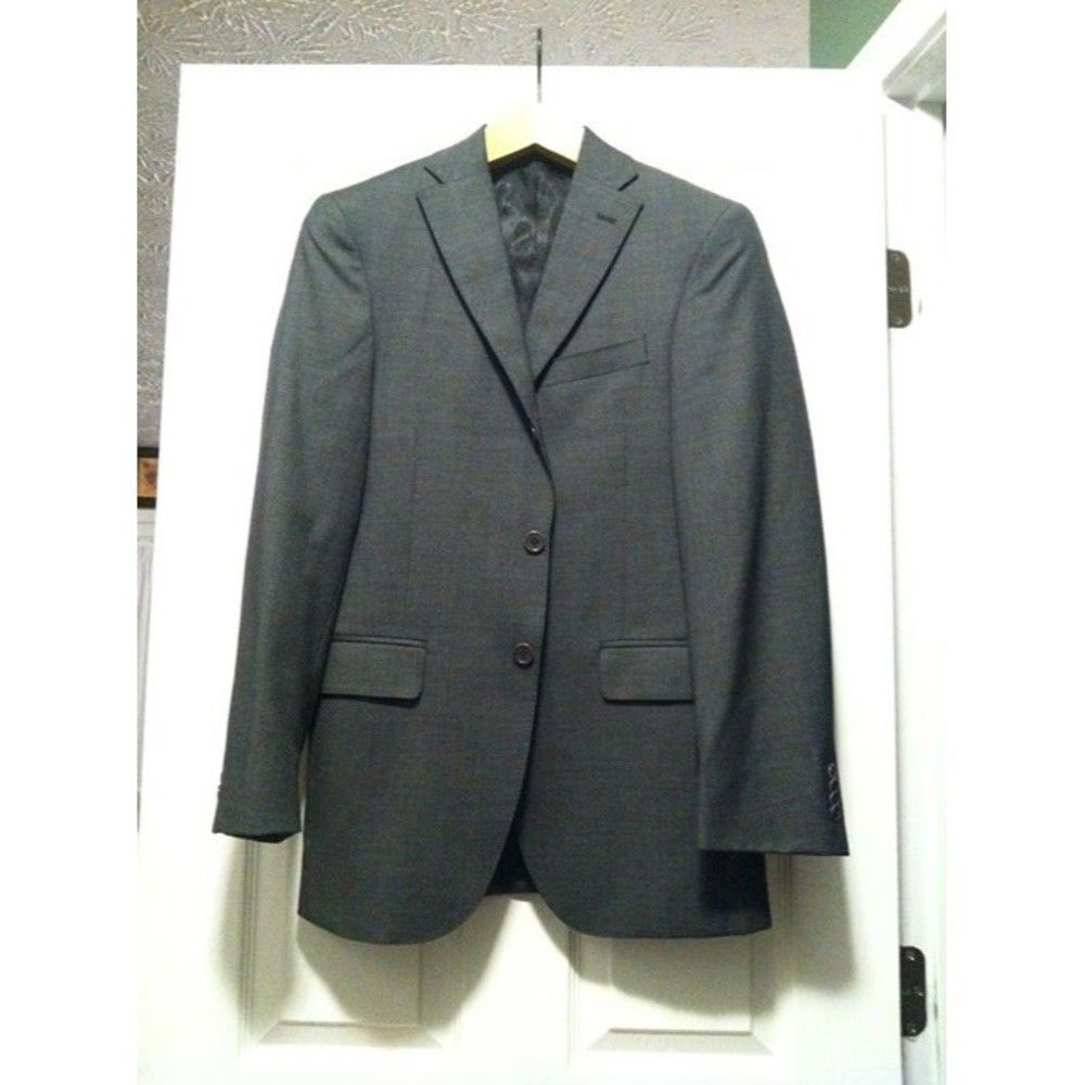 Murano MURANO MENS GRAY 100%WOOL SPORT COAT BLAZER JACKET SIZE: 36R Size 36R - 4 Thumbnail