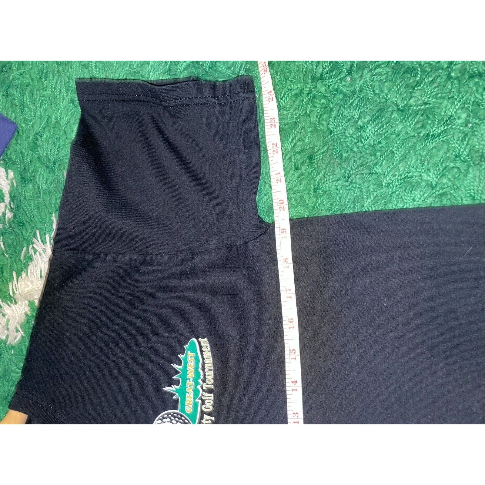 Gildan Vintage Golf Shirt Great-West Celebrity Golfing Black Tee M Size US M / EU 48-50 / 2 - 6 Thumbnail