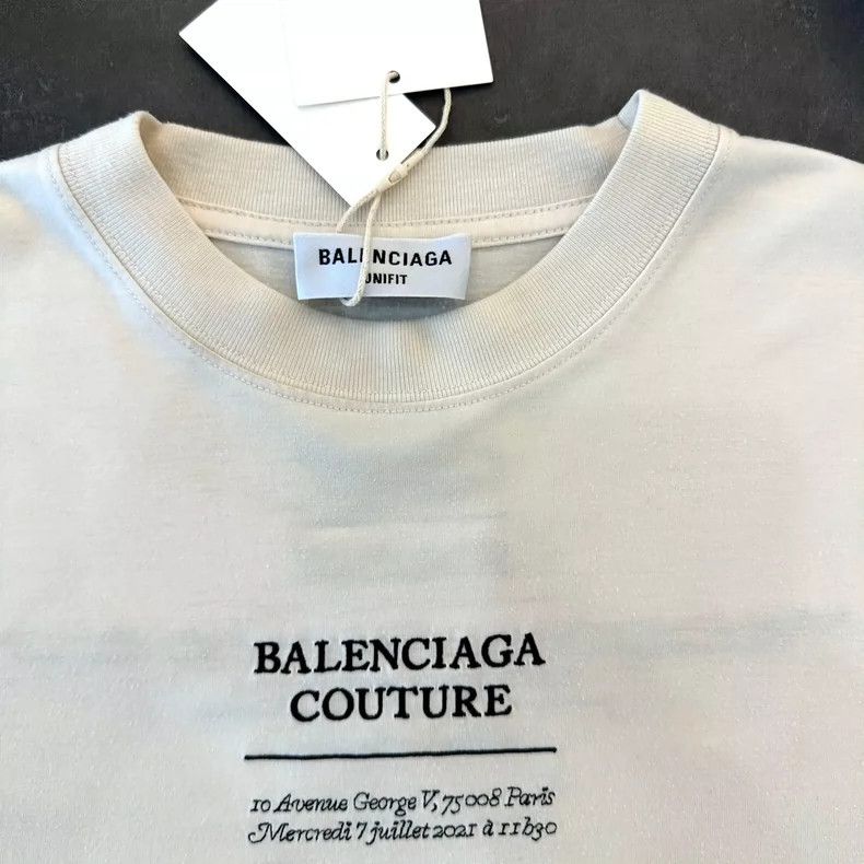 Balenciaga Balenciaga White letter short sleeve Size US XXS / EU 40 - 3 Thumbnail