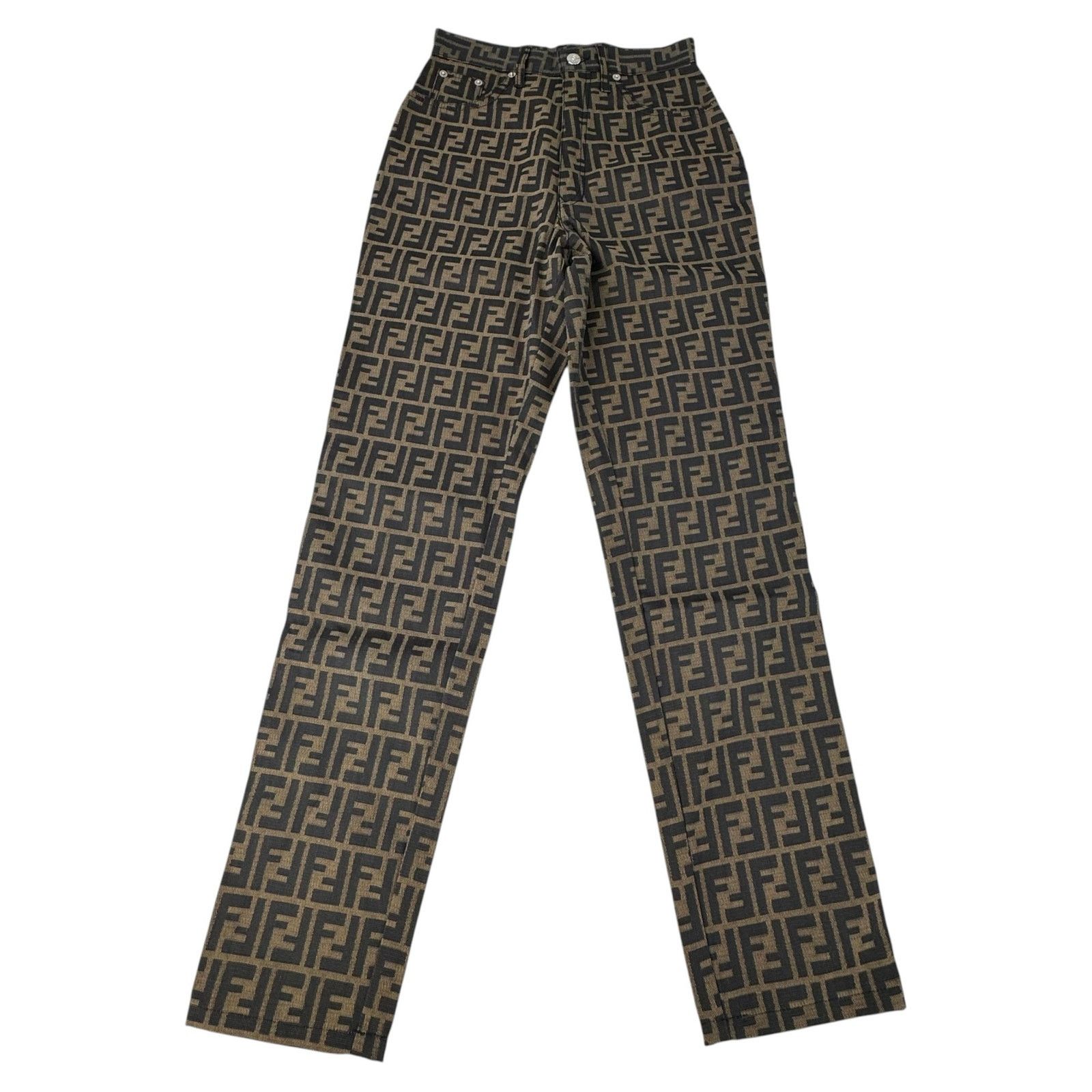 Fendi Fendi Vintage Zucca Print Pant Size 27" / US 4 / IT 40 - 1 Thumbnail
