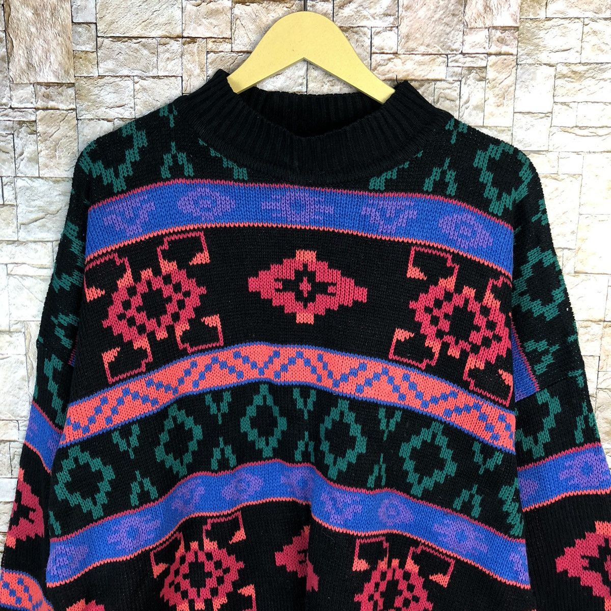 Vintage D Stefano Internasional Purple Knitwear sweatshirt vtg #A488 Size US XL / EU 56 / 4 - 5 Thumbnail