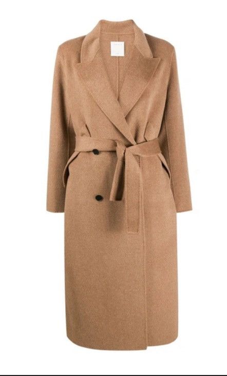 Sandro Sandro dalma double faced wool Coat desert beige trench jack Size XS / US 0-2 / IT 36-38 - 1 Thumbnail
