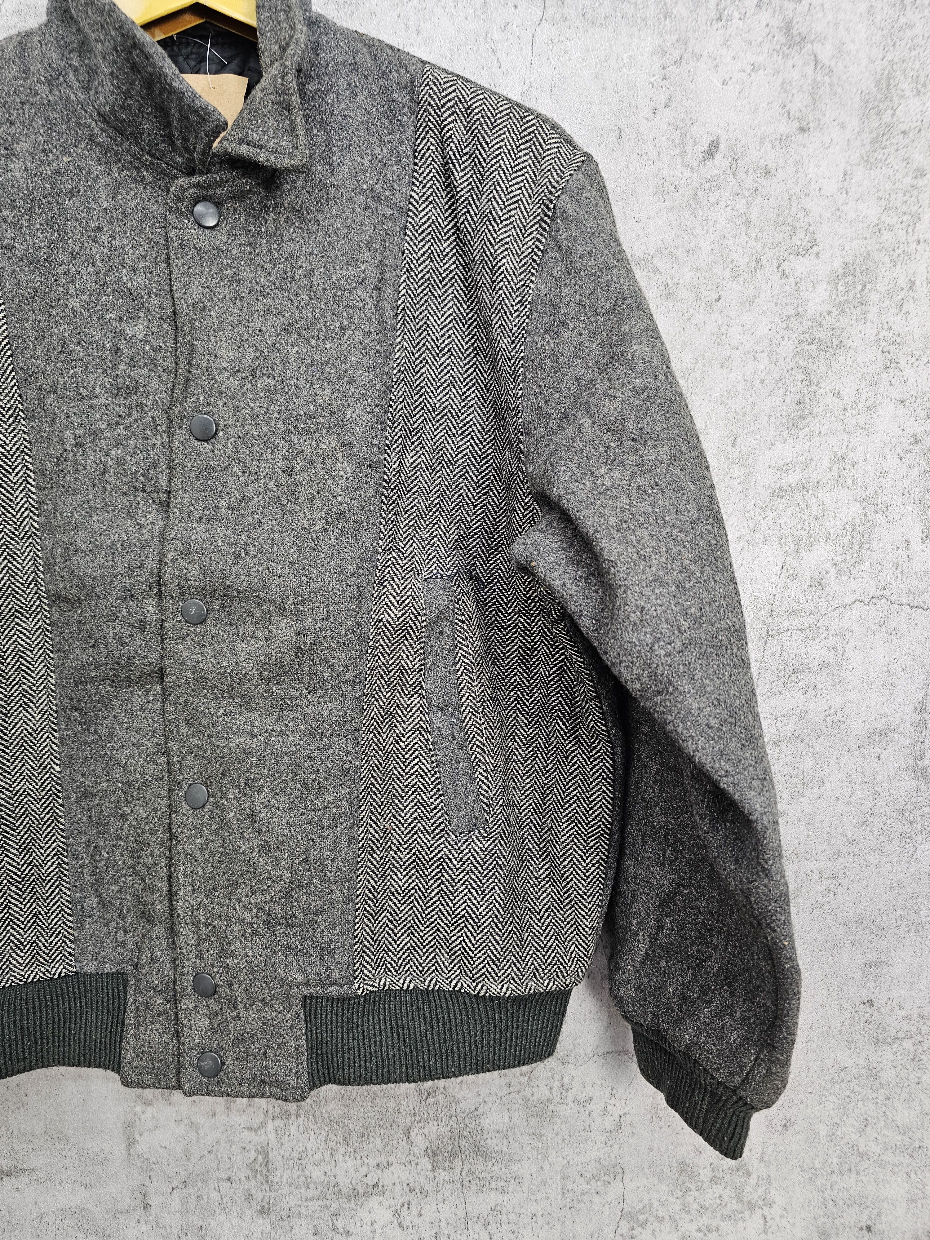Other Vintage WOOL Rockabilly Style Varsity Buttons Jacket J0038 Size US L / EU 52-54 / 3 - 3 Thumbnail