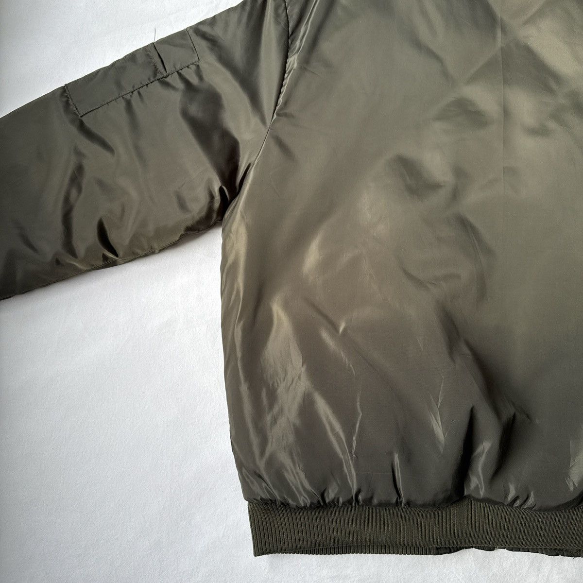 Alpha Industries Baari Embroidered Bomber Jacket Dark Green Large L IG Brand Size US L / EU 52-54 / 3 - 7 Thumbnail