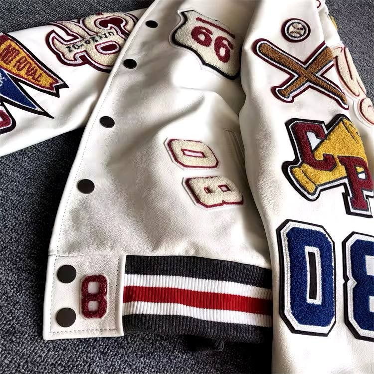Japanese Brand × Vintage American retro embroidered baseball jacket Size US L / EU 52-54 / 3 - 9 Thumbnail
