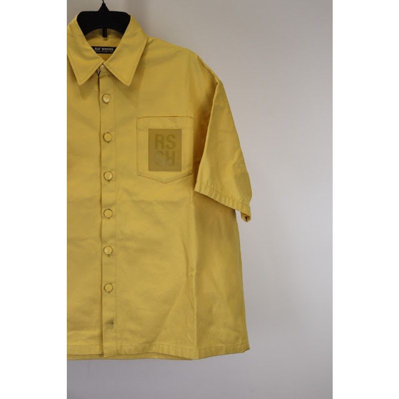 Raf Simons o1rshd1 Camicia Oversized Short Sleeved Shirt in Yellow Size US XS / EU 42 / 0 - 4 Thumbnail