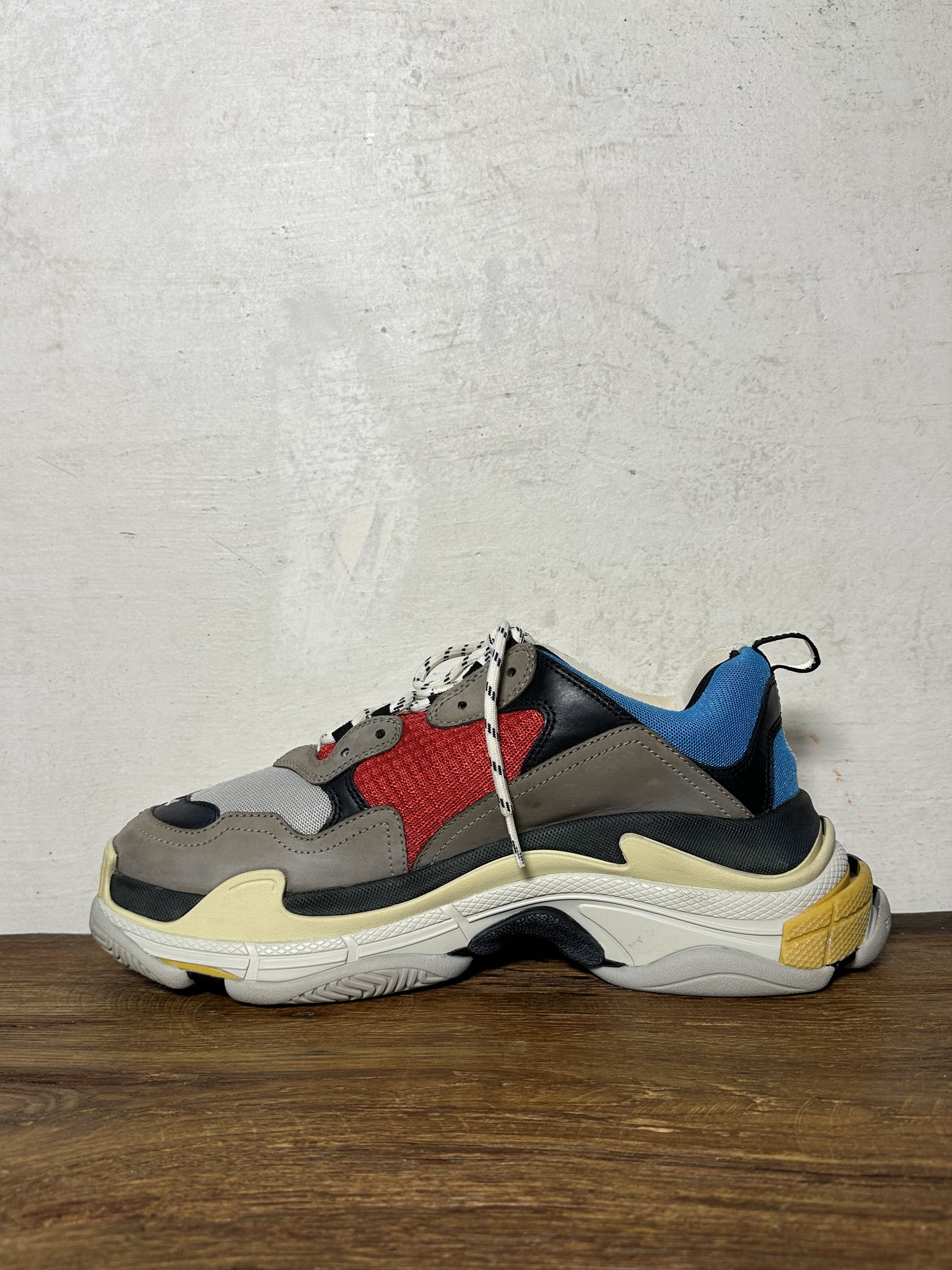 Balenciaga Balenciaga Triple S Split White Light Grey Yellow Size US 11 / EU 44 - 4 Thumbnail