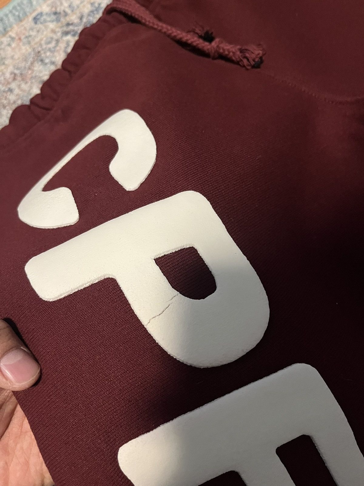 Cactus Plant Flea Market Cactus Plant Flea Market CPFM XYZ Sweatpants “Burgundy” Size US 32 / EU 48 - 4 Thumbnail
