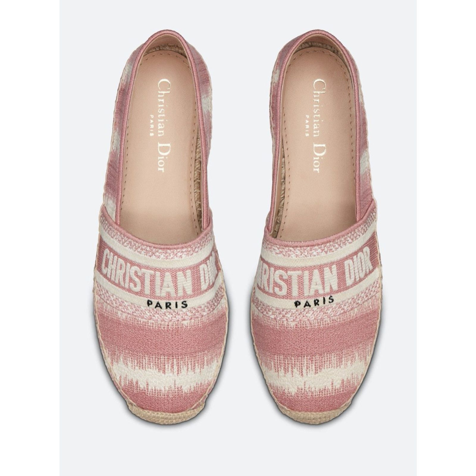 Dior Granville D Stripes Logo Embroidered Espadrille Flat 42 Size US 12 / IT 42 - 6 Thumbnail
