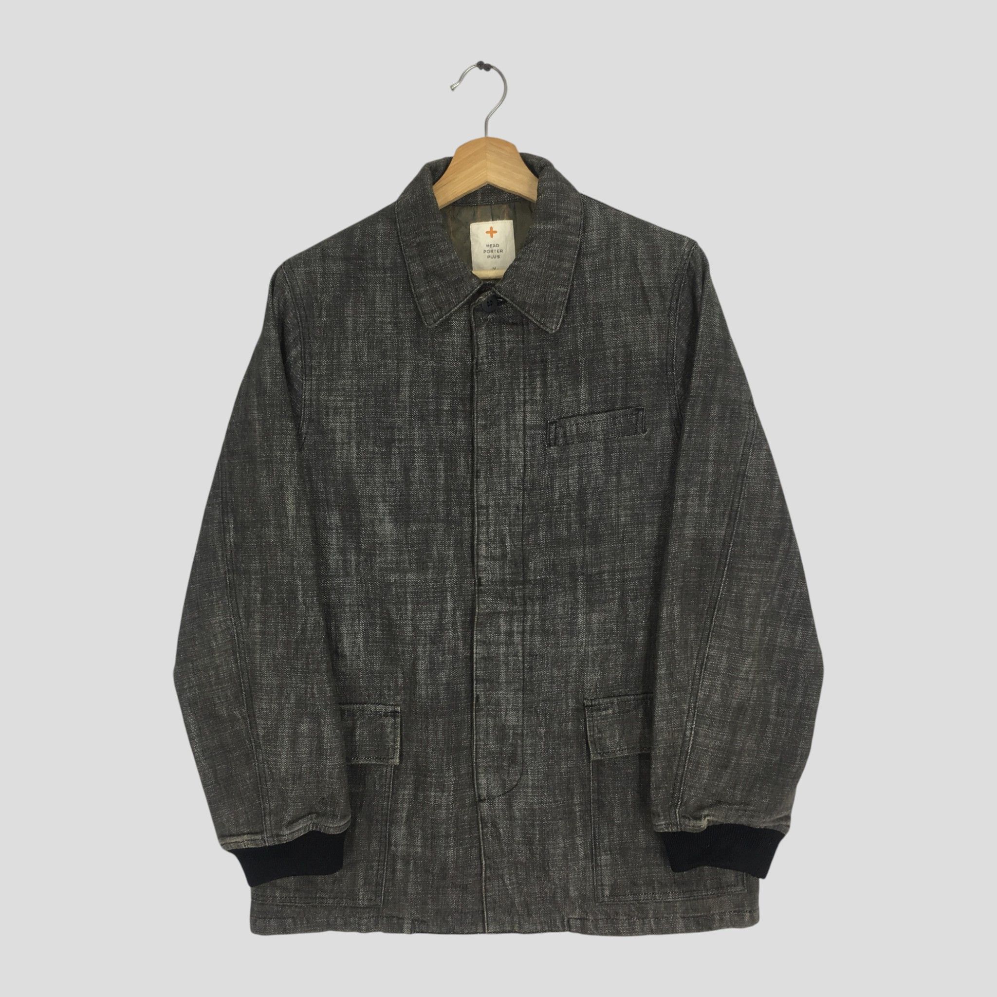 Head Porter Vintage Head Porter Plus Japan Black Denim Jeans Jacket Size US M / EU 48-50 / 2 - 1 Thumbnail