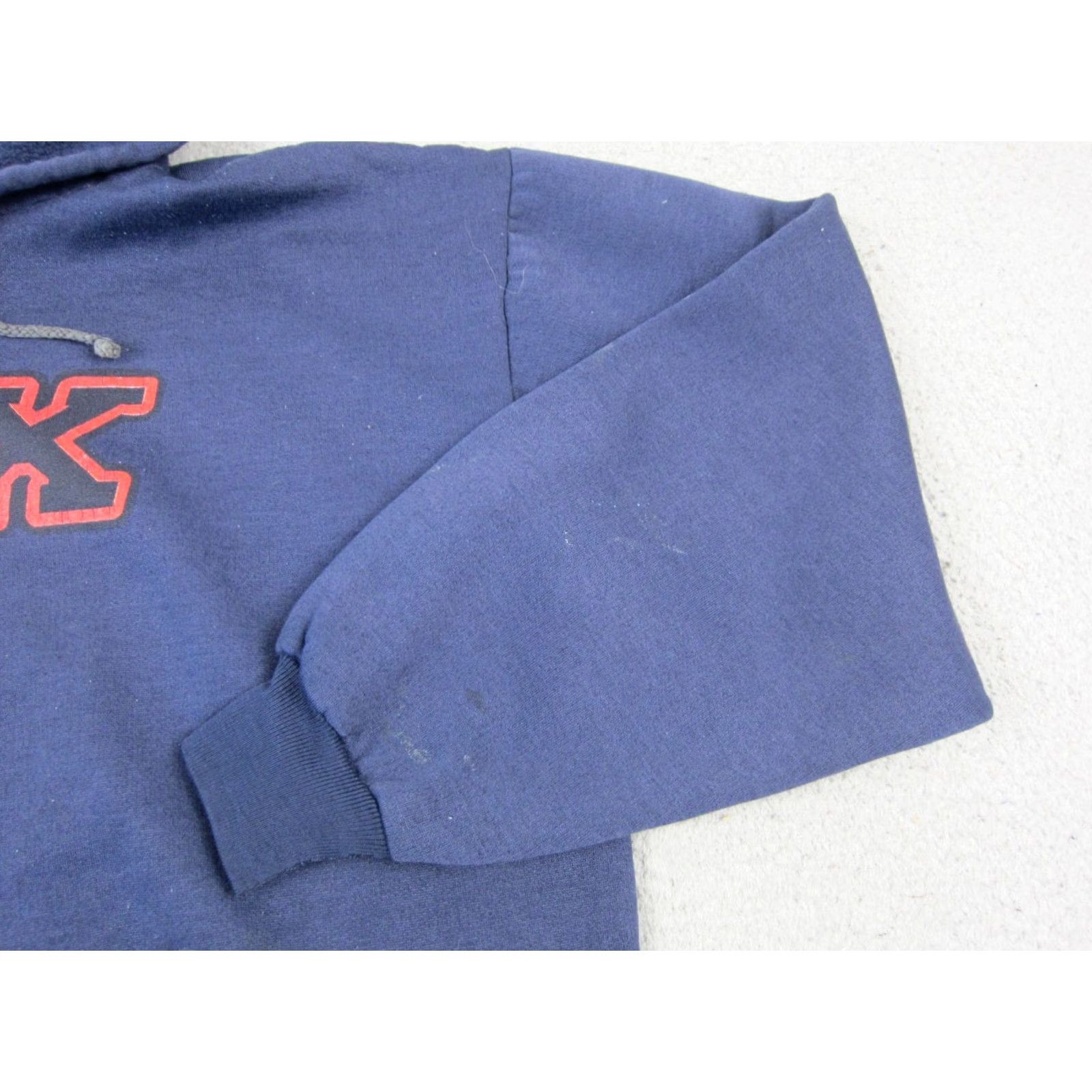 Vintage Fox Racing Hoodie Mens XL Blue Sweatshirt Biker Pullover Hooded Pockets Logo" Size US XL / EU 56 / 4 - 3 Thumbnail