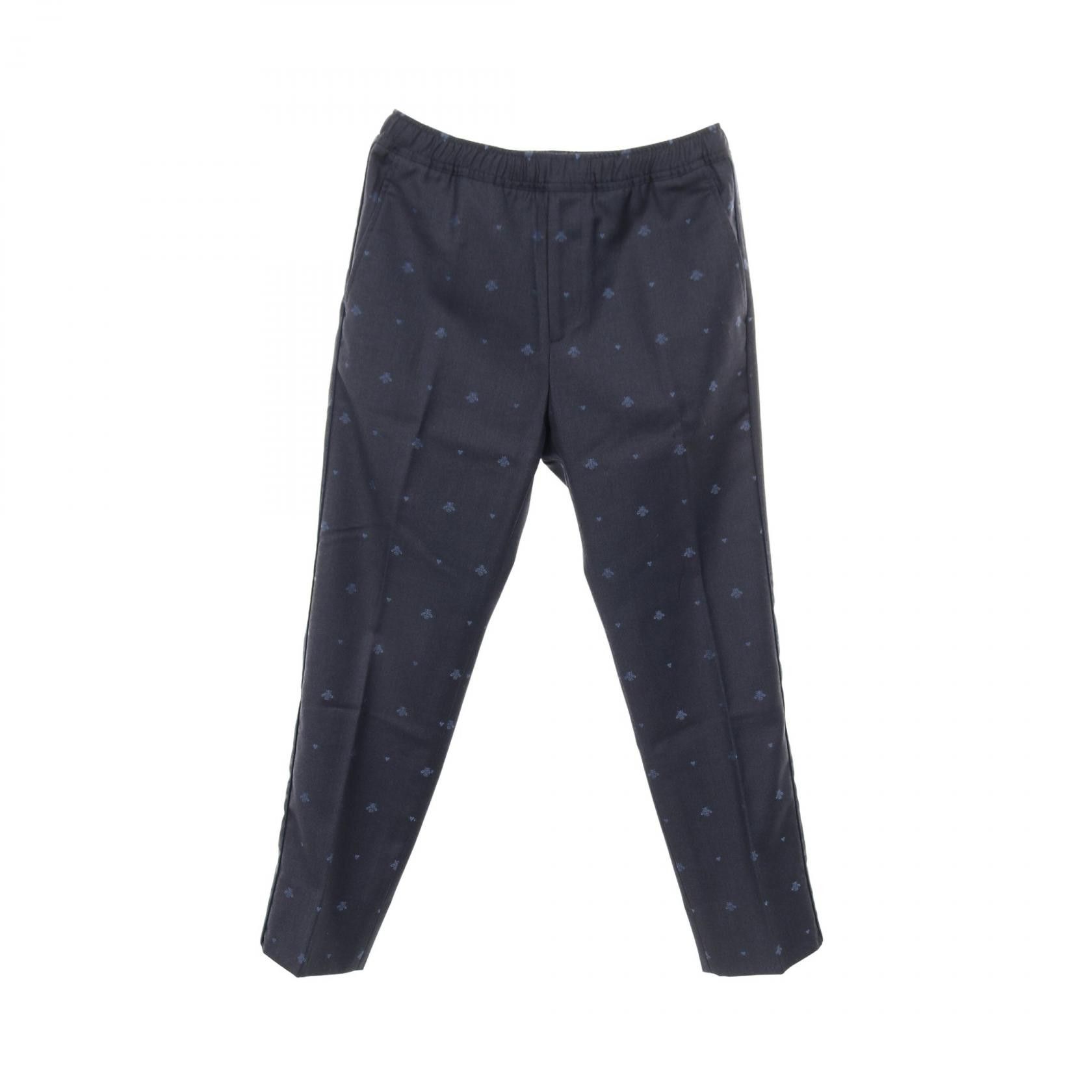 Gucci Gucci Gucci BEE Embroidery Wool Cotton Pants Textile Pants 552576 DUTY FREE for USA Size ONE SIZE - 1 Thumbnail