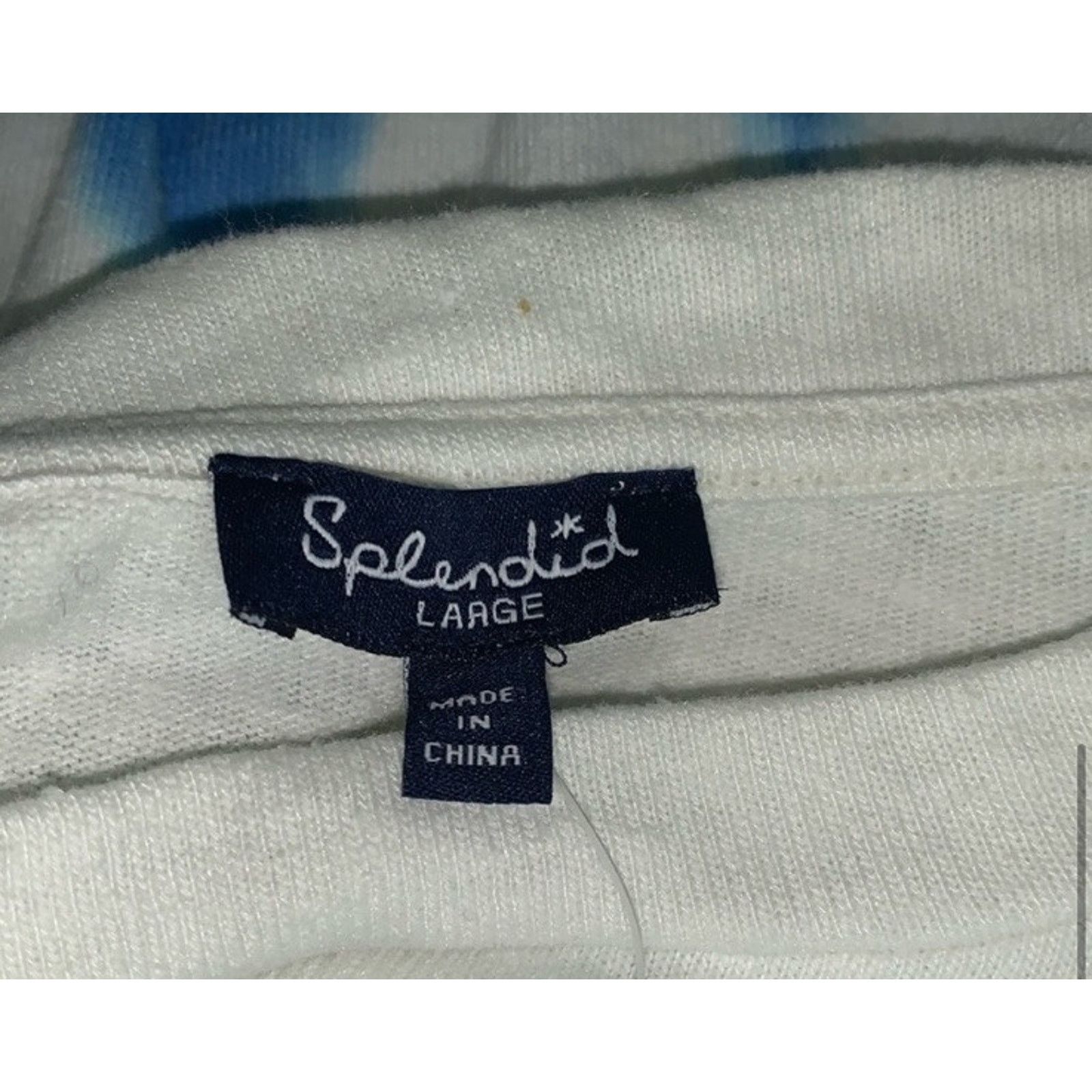 Splendid SPLENDID White Blue Pink Tie Dye Top NWT $148 L Size L / US 10 / IT 46 - 3 Thumbnail