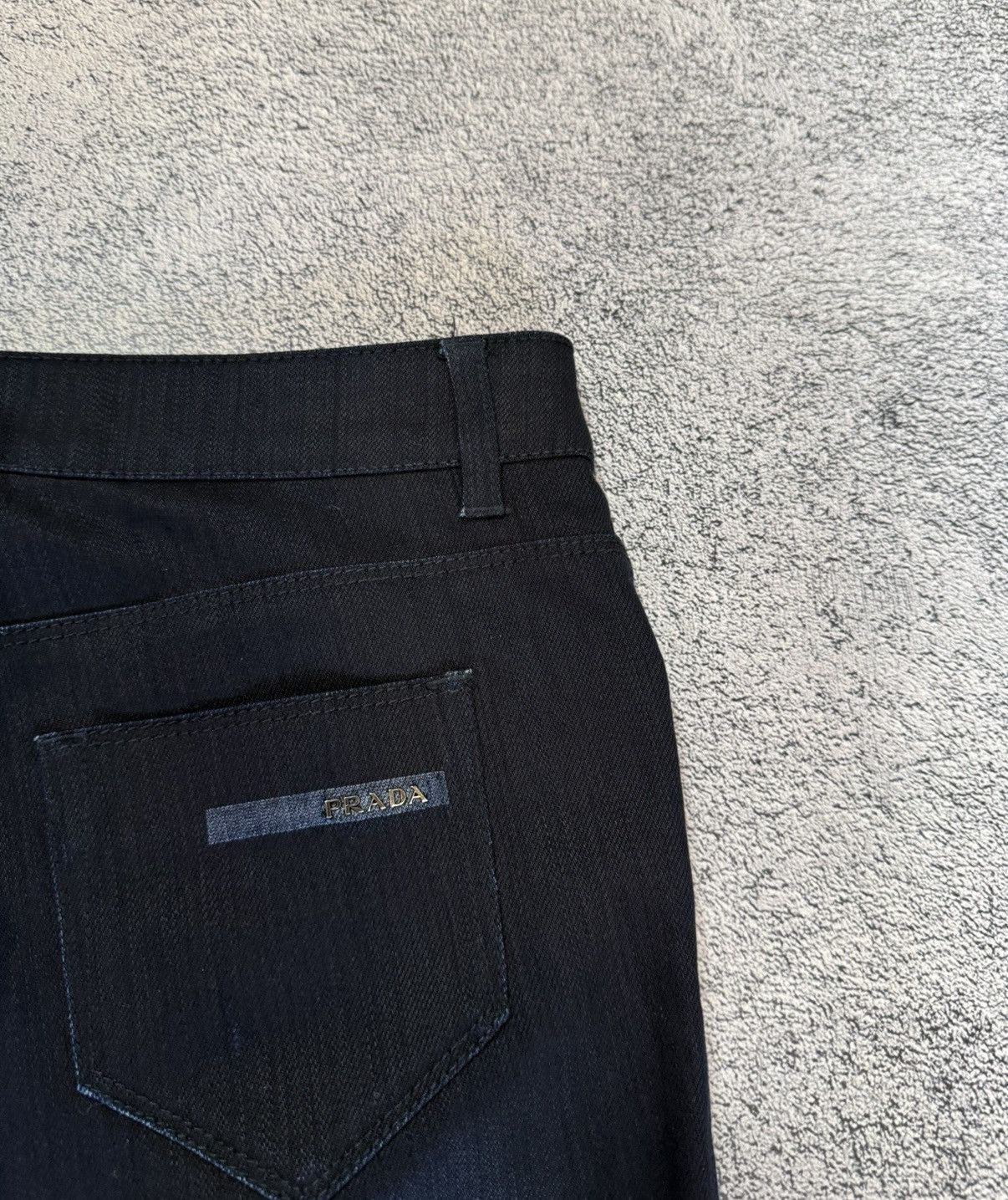 Prada Prada Women Jeans Straight Dark Indigo Denim Italy Size 29 Size 29" - 6 Thumbnail