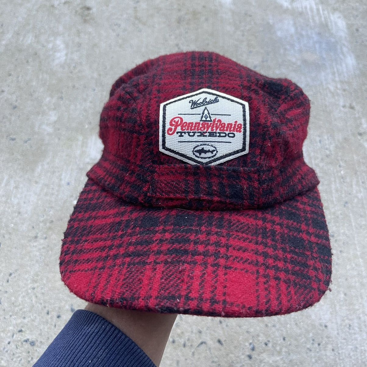 Woolrich Woolen Mills Vintage WOOLRICH PENNSYLVANIA TUXEDO Wool Cap Size ONE SIZE - 1 Thumbnail