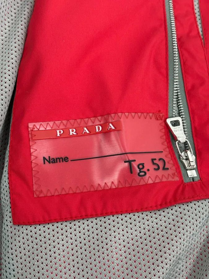 Prada 2000s Prada Red Nylon Linea Rossa Light Jacket Size US M / EU 48-50 / 2 - 11 Thumbnail