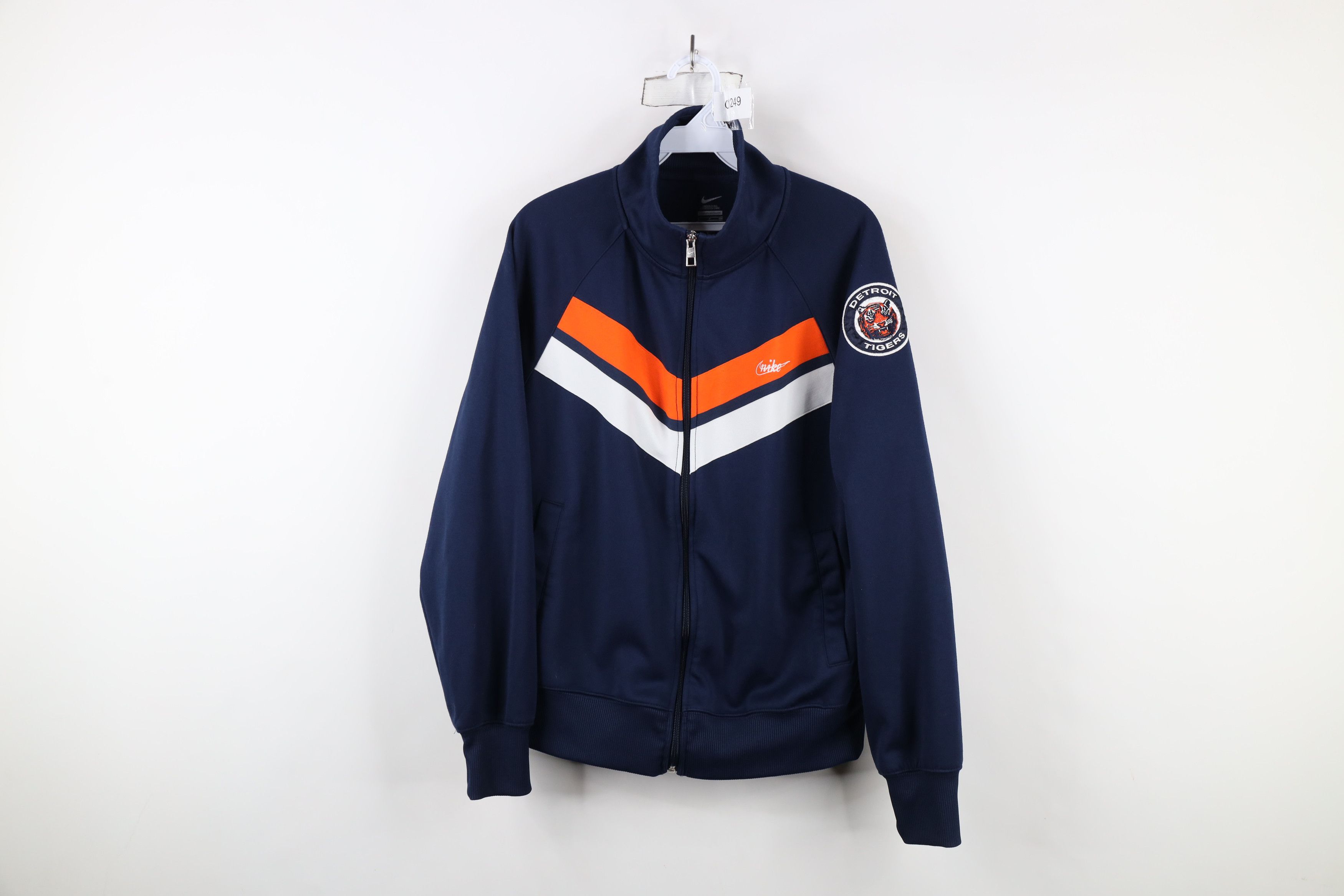 Nike × Vintage Vintage Nike Detroit Tigers Baseball Full Zip Track Jacket Size US S / EU 44-46 / 1 - 1 Thumbnail