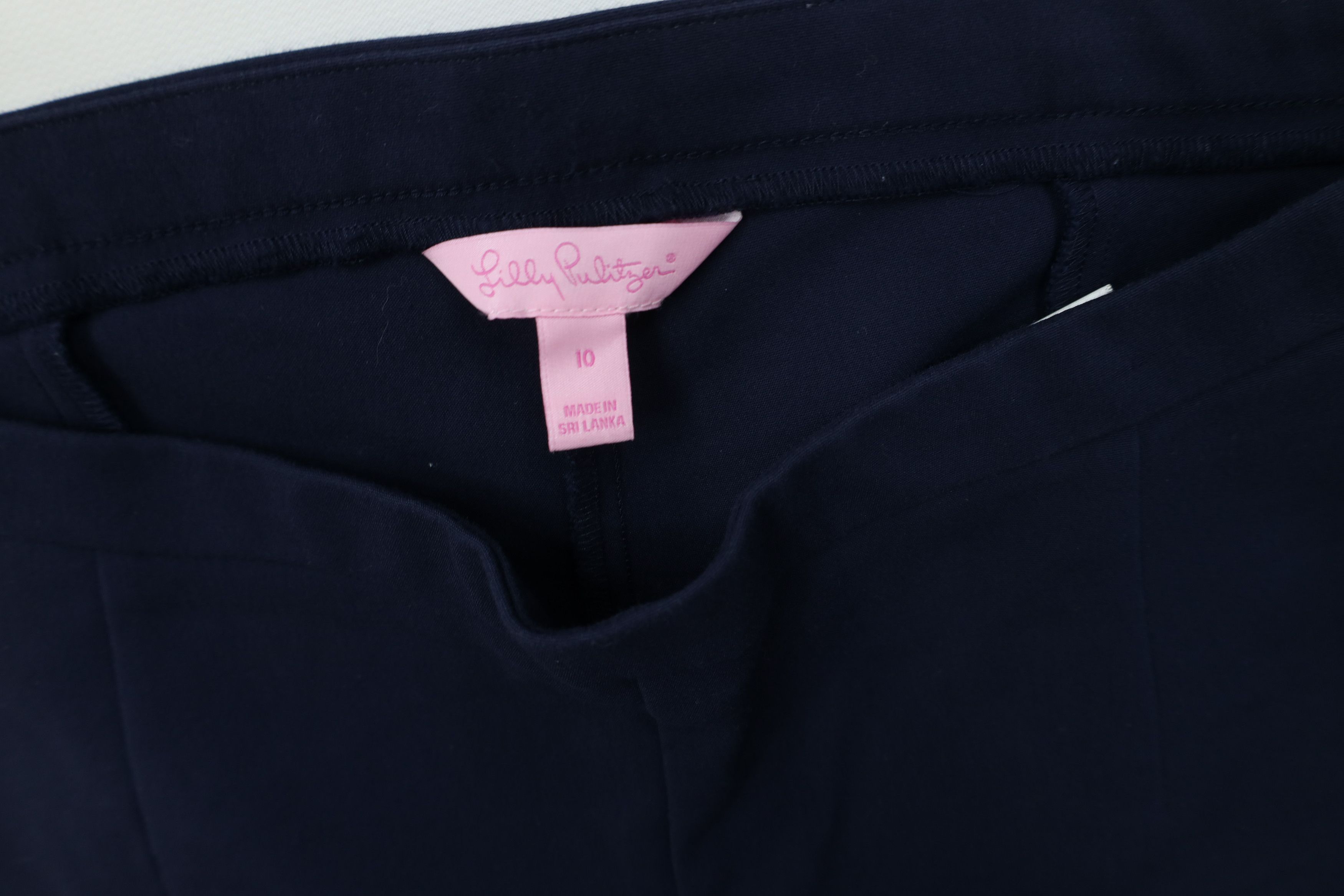 Lilly Pulitzer Lilly Pulitzer Alessia Tapered Leg Pants Navy Blue Dinner Size 28" / US 6 / IT 42 - 5 Thumbnail