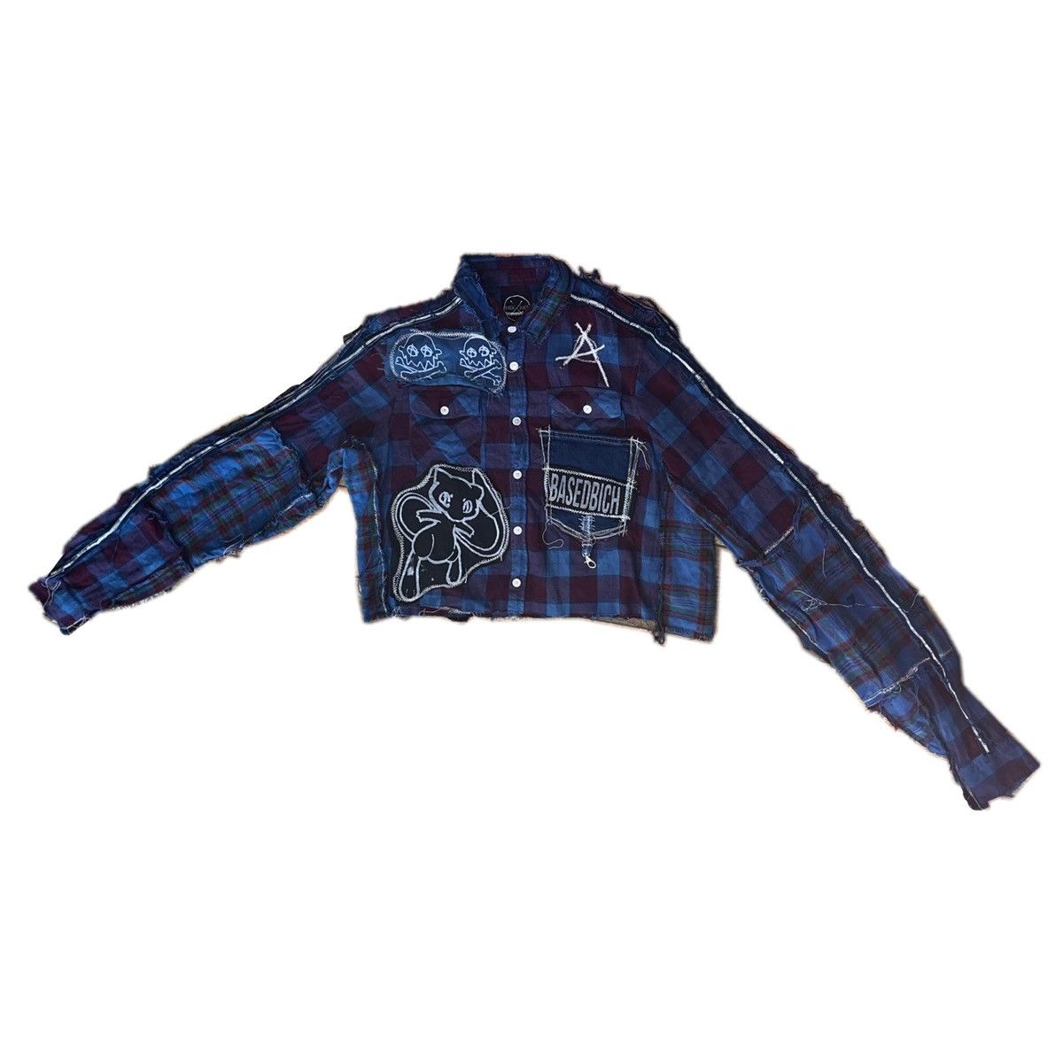 Other Basedbich custom flannel with patches size large men’s Size US L / EU 52-54 / 3 - 2 Thumbnail
