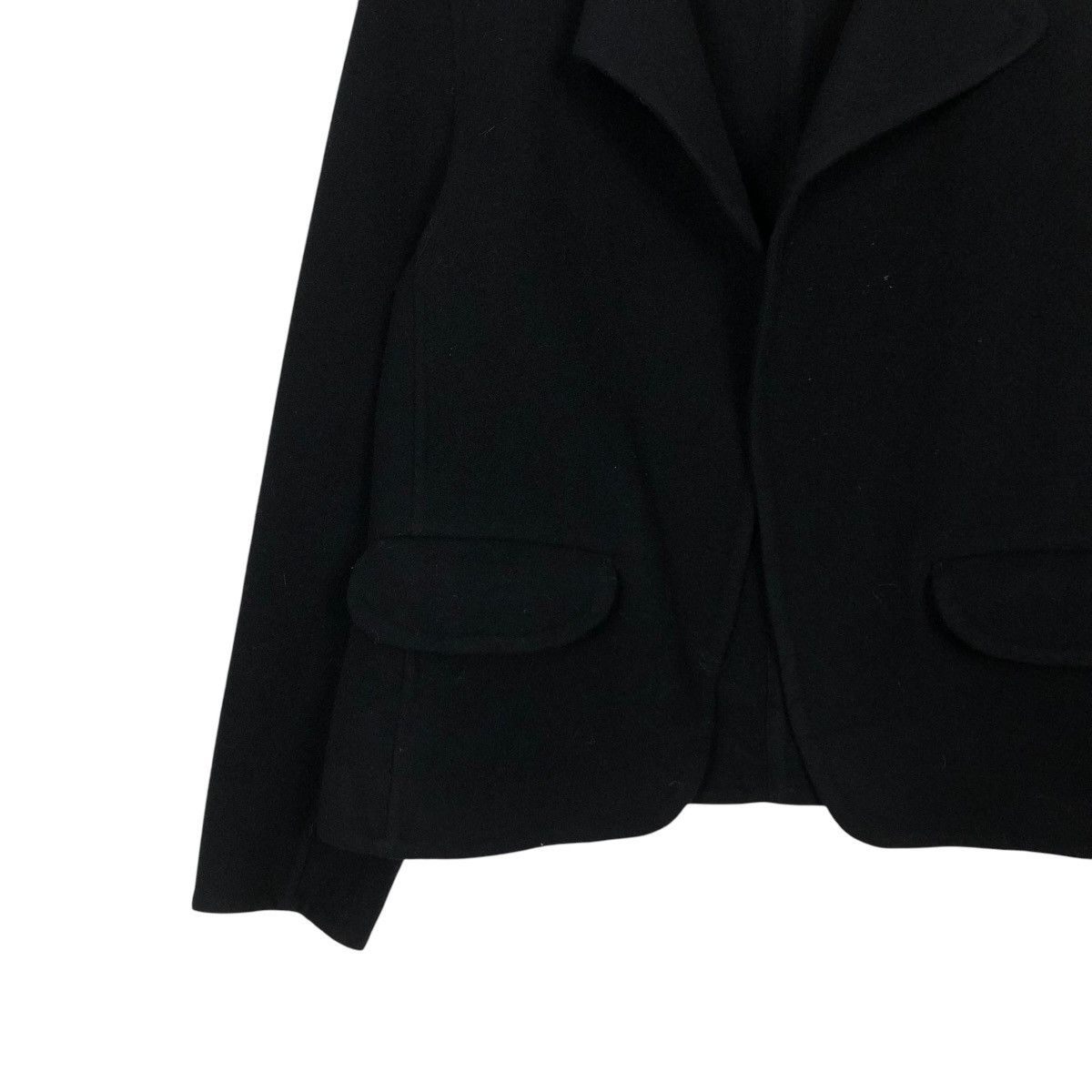 Jil Sander 🔥RICH BLACK CROPPED WOOL JACKET BIKER JILL SANDER J+ UNIQLO Size L / US 10 / IT 46 - 6 Thumbnail