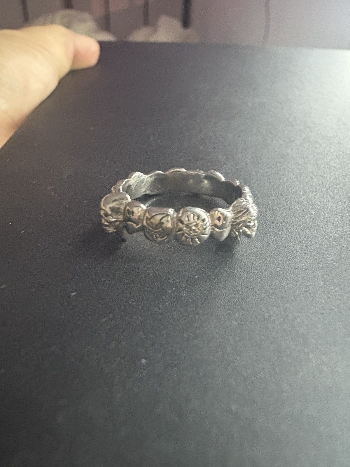 Jewelry Hard Jewelry Flooded Grill SILVER Ring Size 7 Size ONE SIZE - 2 Thumbnail
