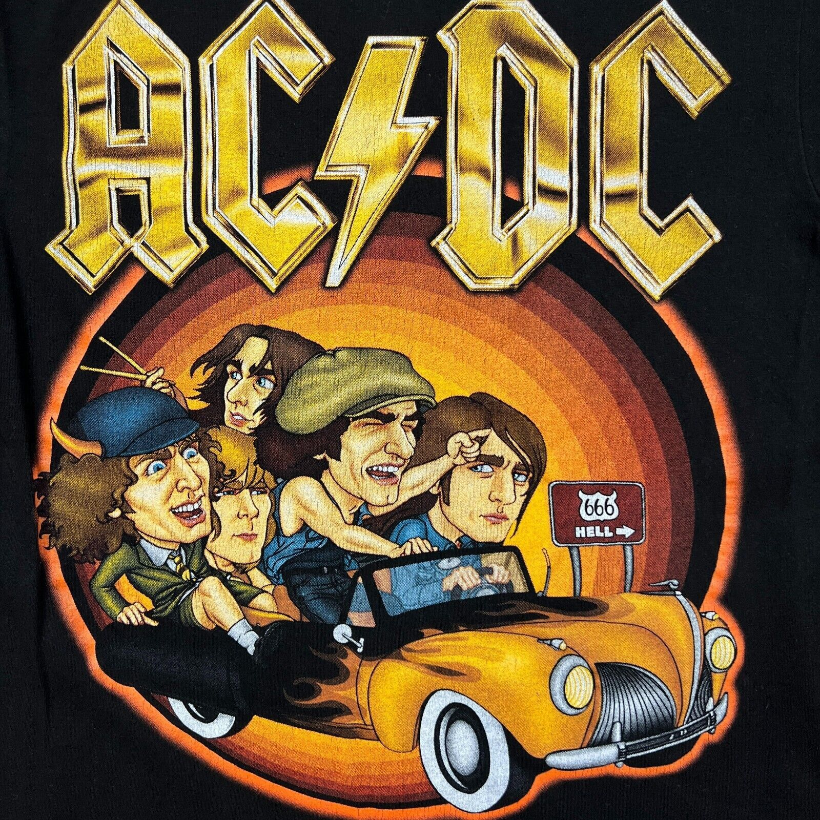 AC/DC × Band Tees × Vintage VTG Y2K AC/DC Medium Double Side Highway To Hell Band Tee Size US M / EU 48-50 / 2 - 3 Thumbnail