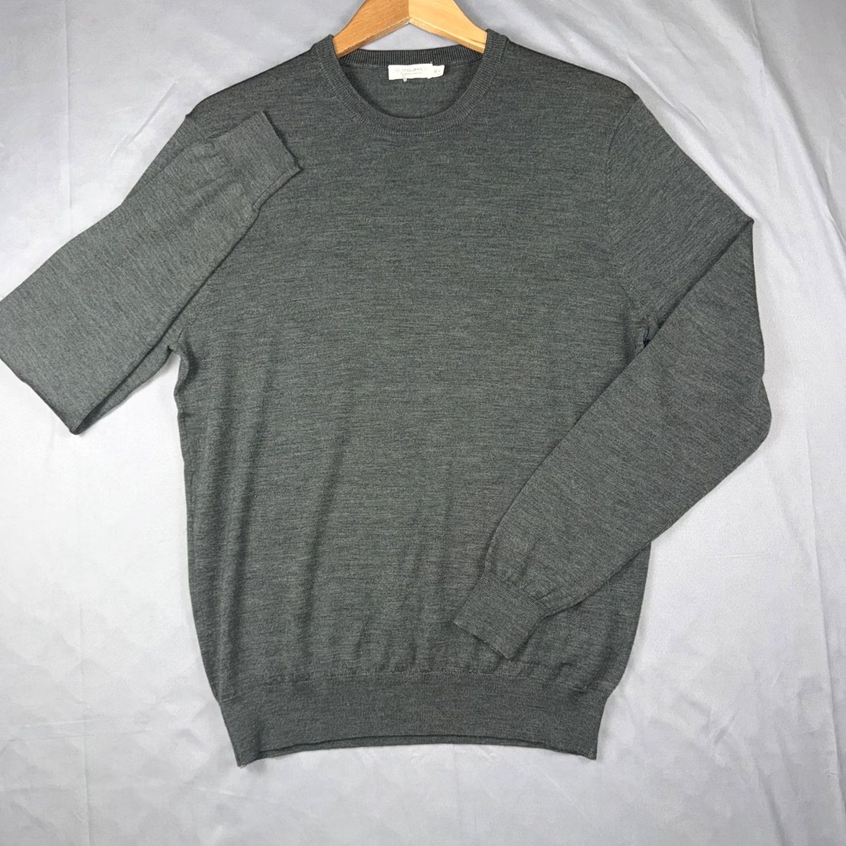 Suitsupply Suitsupply Sweater Mens Large Gray Merino Wool Crewneck Lightweight Pullover Size US L / EU 52-54 / 3 - 2 Thumbnail