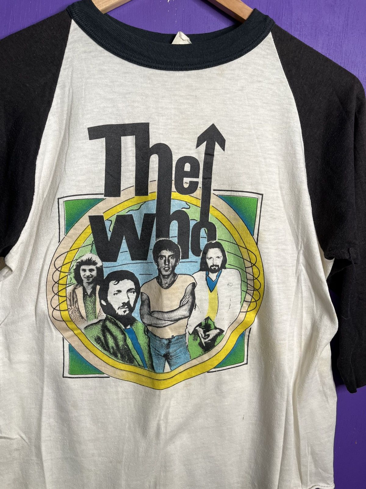 Band Tees × Vintage Vintage 70s The Who band members tour raglan t-shirt Size US M / EU 48-50 / 2 - 3 Thumbnail