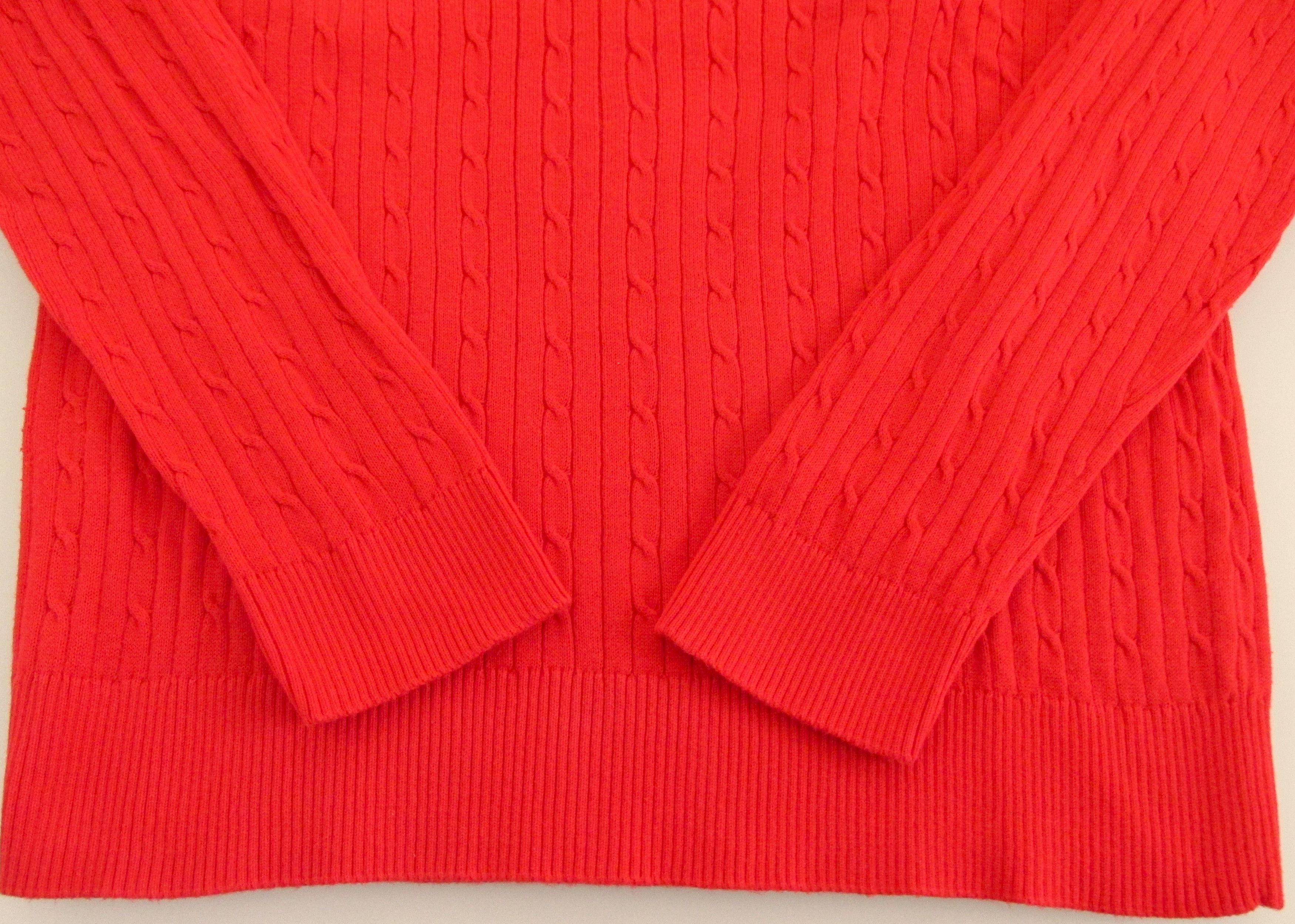 Tommy Hilfiger Tommy Hilfiger Women's V-Neck Cotton Sweaters Size Large Size L / US 10 / IT 46 - 5 Thumbnail