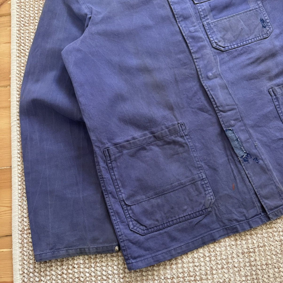 Le Laboureur Distressed blue cotton works french chore sanfor jacket Size US M / EU 48-50 / 2 - 4 Thumbnail