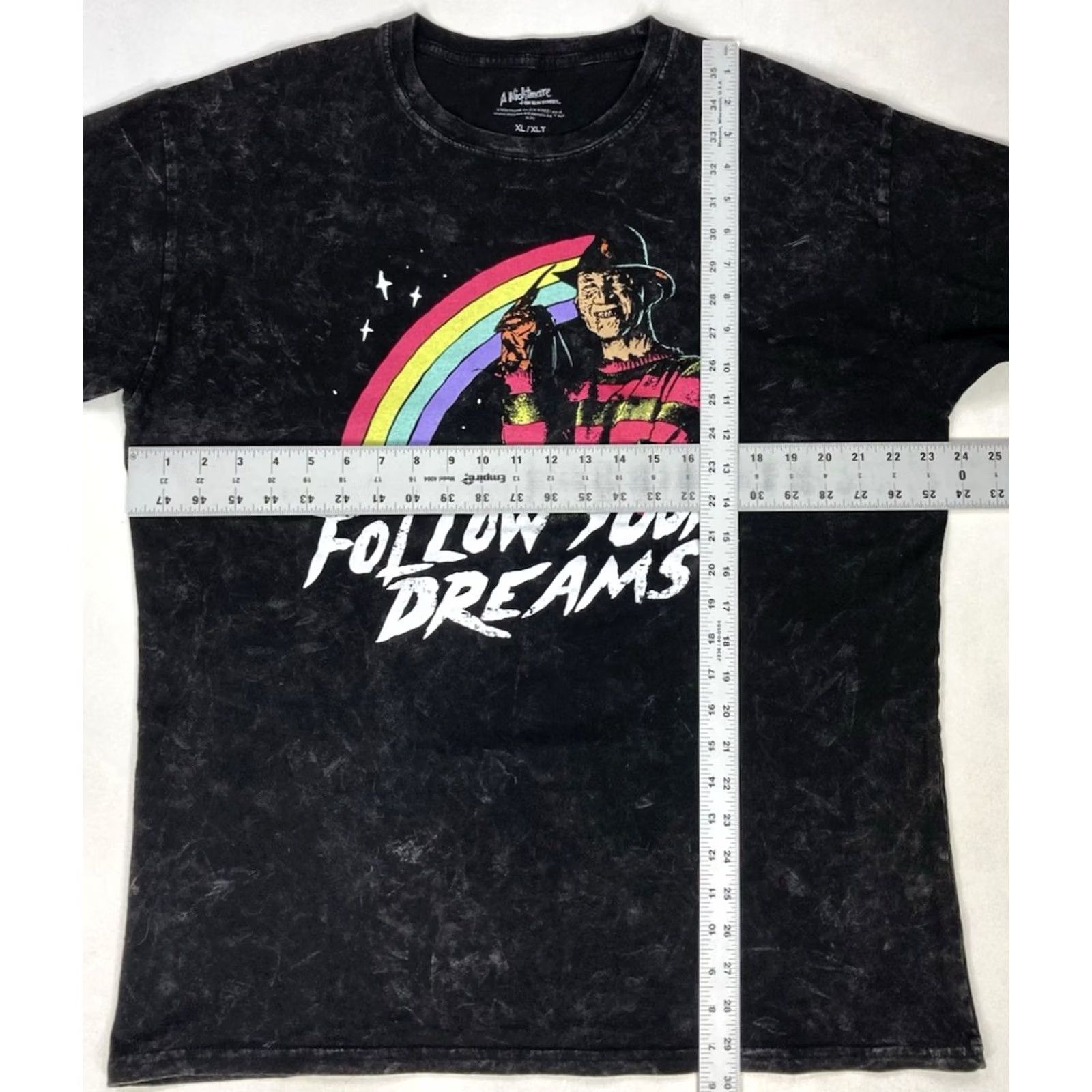Vintage VINTAGE a nightmare on elm street T-Shirt Men XL XLT Freddy Krueger Logo Graphic Print Black Cotton Short Sleeve Crew Neck, Big & Tall, 181 Size US XL / EU 56 / 4 - 5 Thumbnail