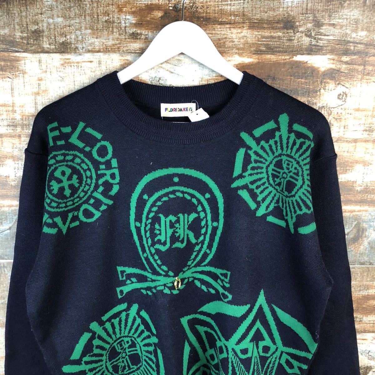 Homespun Knitwear DL Florida Keys japan vintage Dark Blue Knitwear #C165 Size US S / EU 44-46 / 1 - 9 Thumbnail