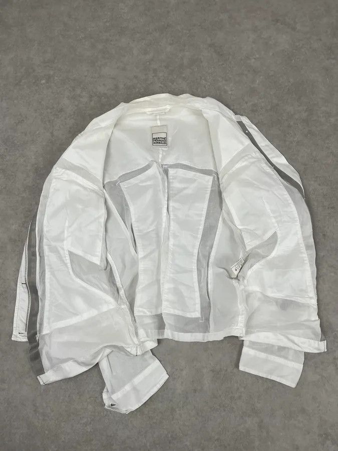 Marithe + Francois Girbaud 2000s Marithé et François Girbaud White Cargo Pocket Jacket Size XS / US 0-2 / IT 36-38 - 9 Thumbnail