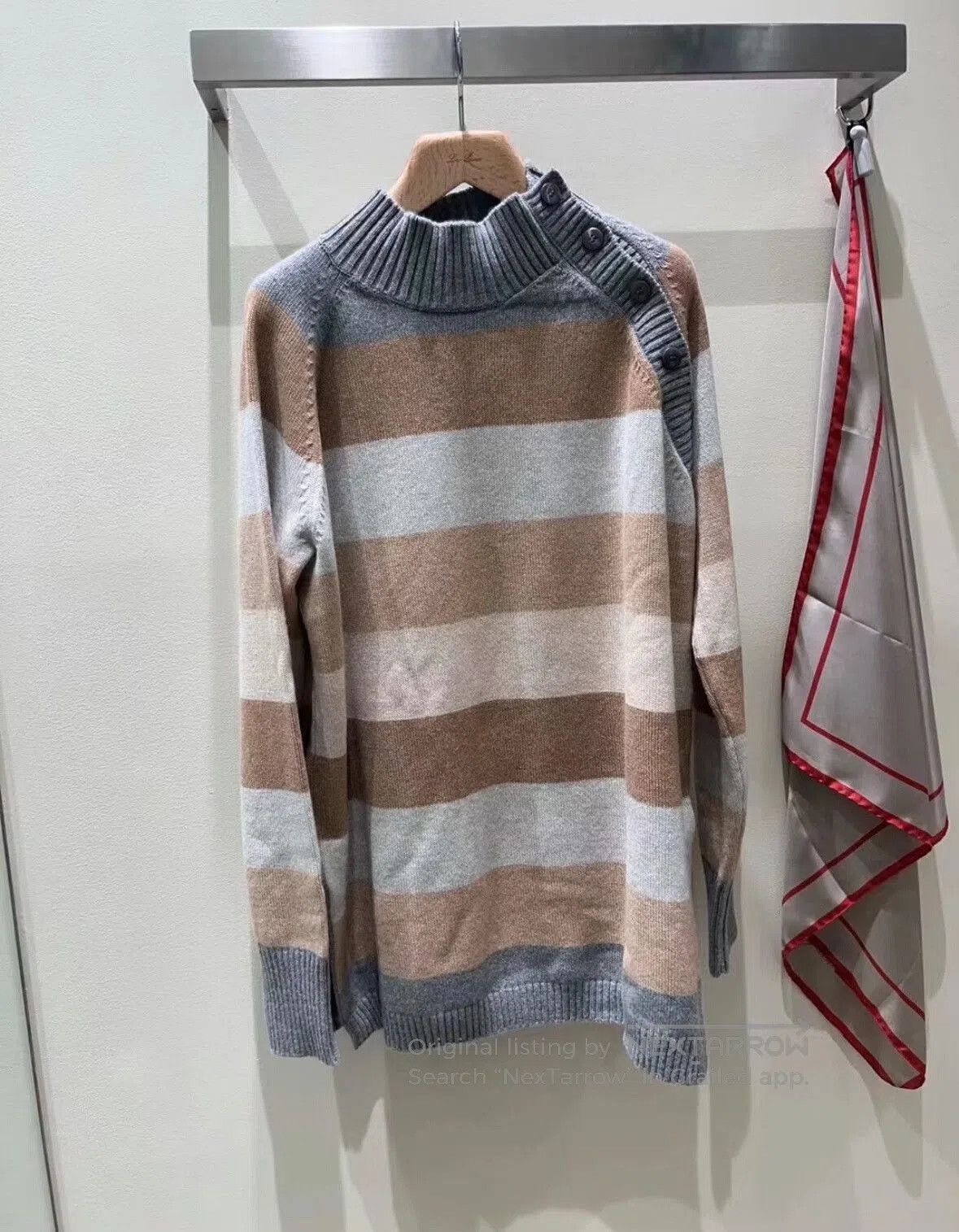 Loro Piana Loro Piana Striped Cashmere Sweater. Size S / US 4 / IT 40 - 3 Thumbnail