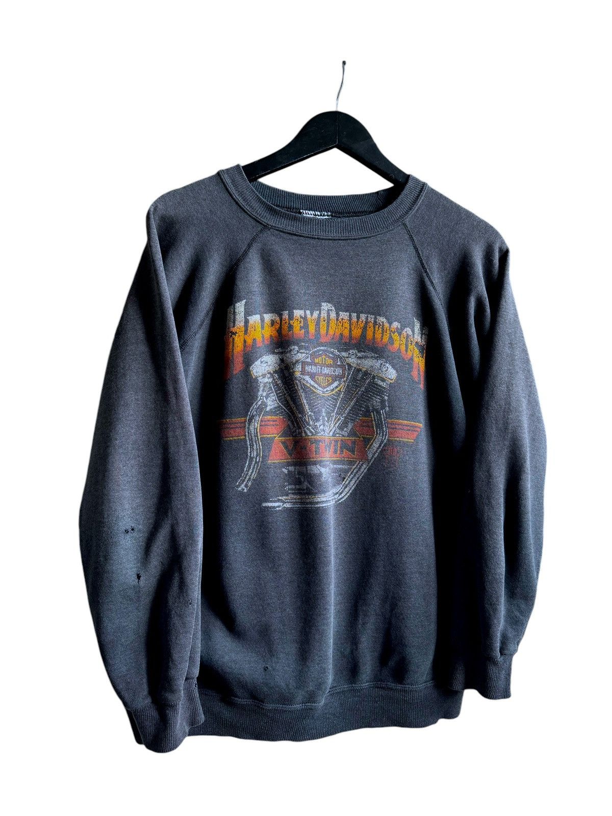 Harley Davidson Vintage 1987 Harley Davisson Distressed Sweatshirt Size US M / EU 48-50 / 2 - 3 Thumbnail
