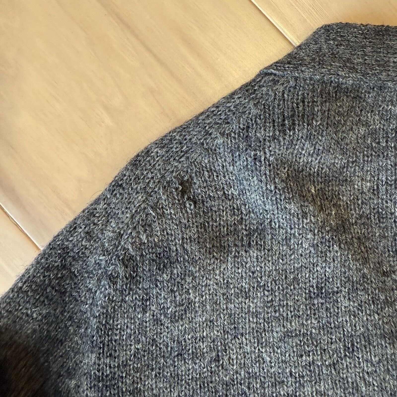 Pendleton × Vintage Vintage Pendleton Cardigan Large Gray 80s Wool Sweater Size US L / EU 52-54 / 3 - 8 Thumbnail