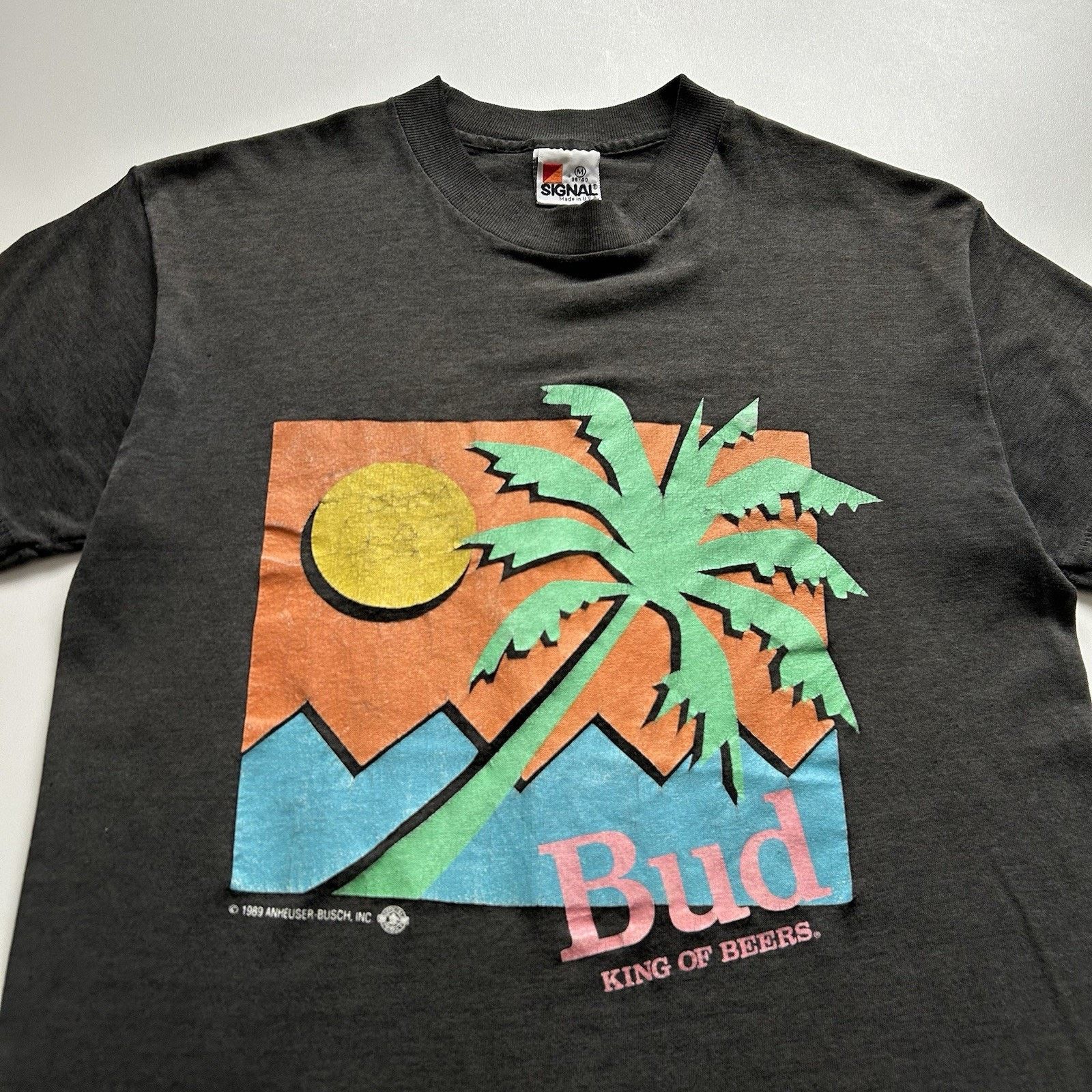 Budweiser Vintage 1989 Budweiser King Of Beers T-Shirt Medium 80s Beer Size US M / EU 48-50 / 2 - 2 Thumbnail