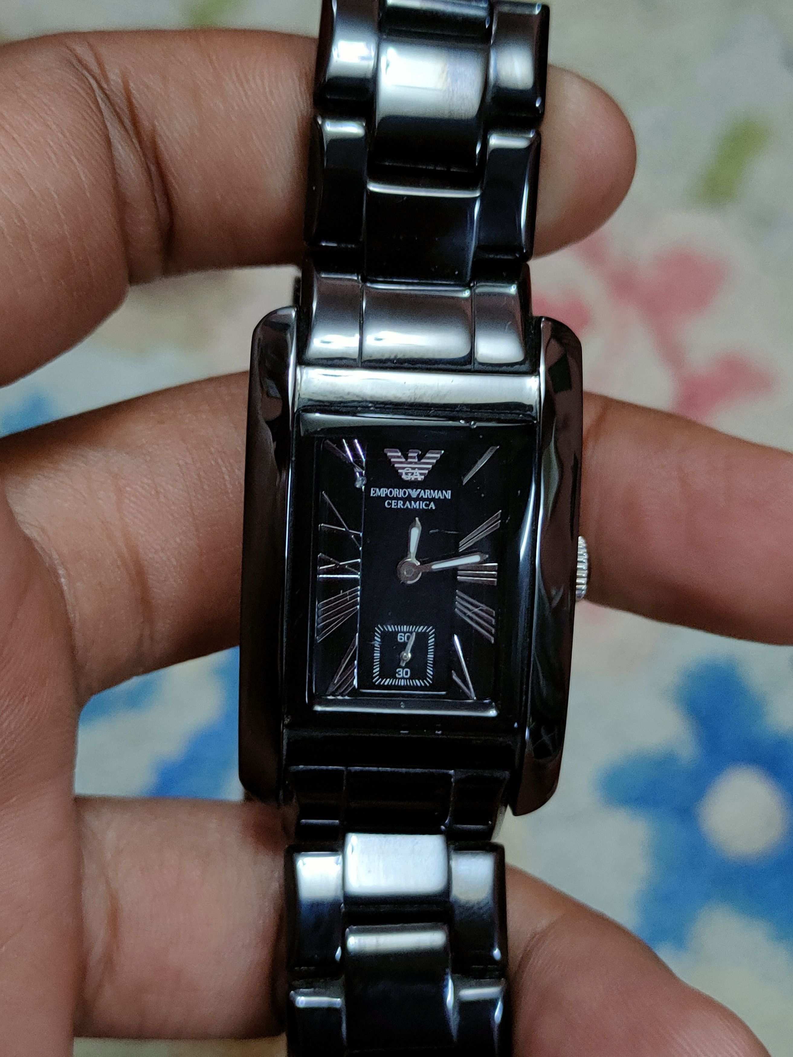 Emporio Armani × Vintage Emporio Armani ceramic black vintage watch #dumoh Size ONE SIZE - 13 Thumbnail