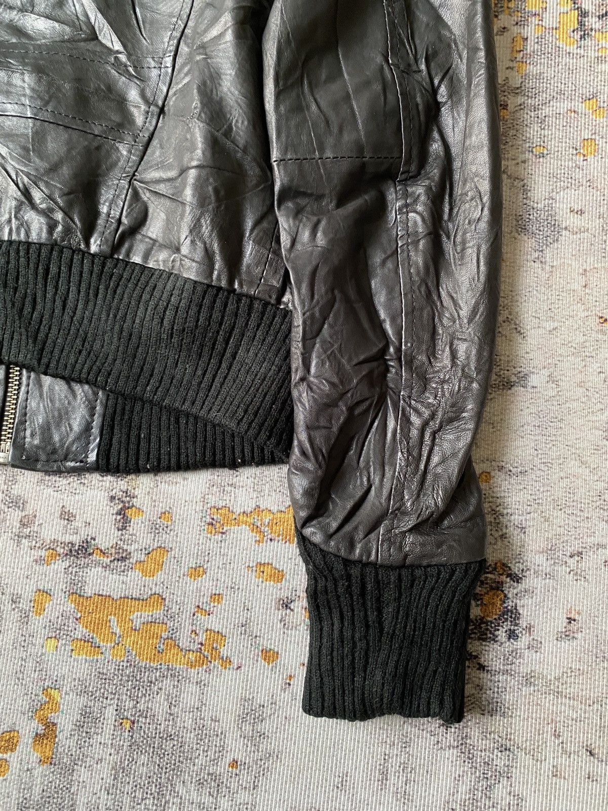 If Six Was Nine Goosecraft Multipocket Fur Black Leather Jacket Size US S / EU 44-46 / 1 - 15 Thumbnail