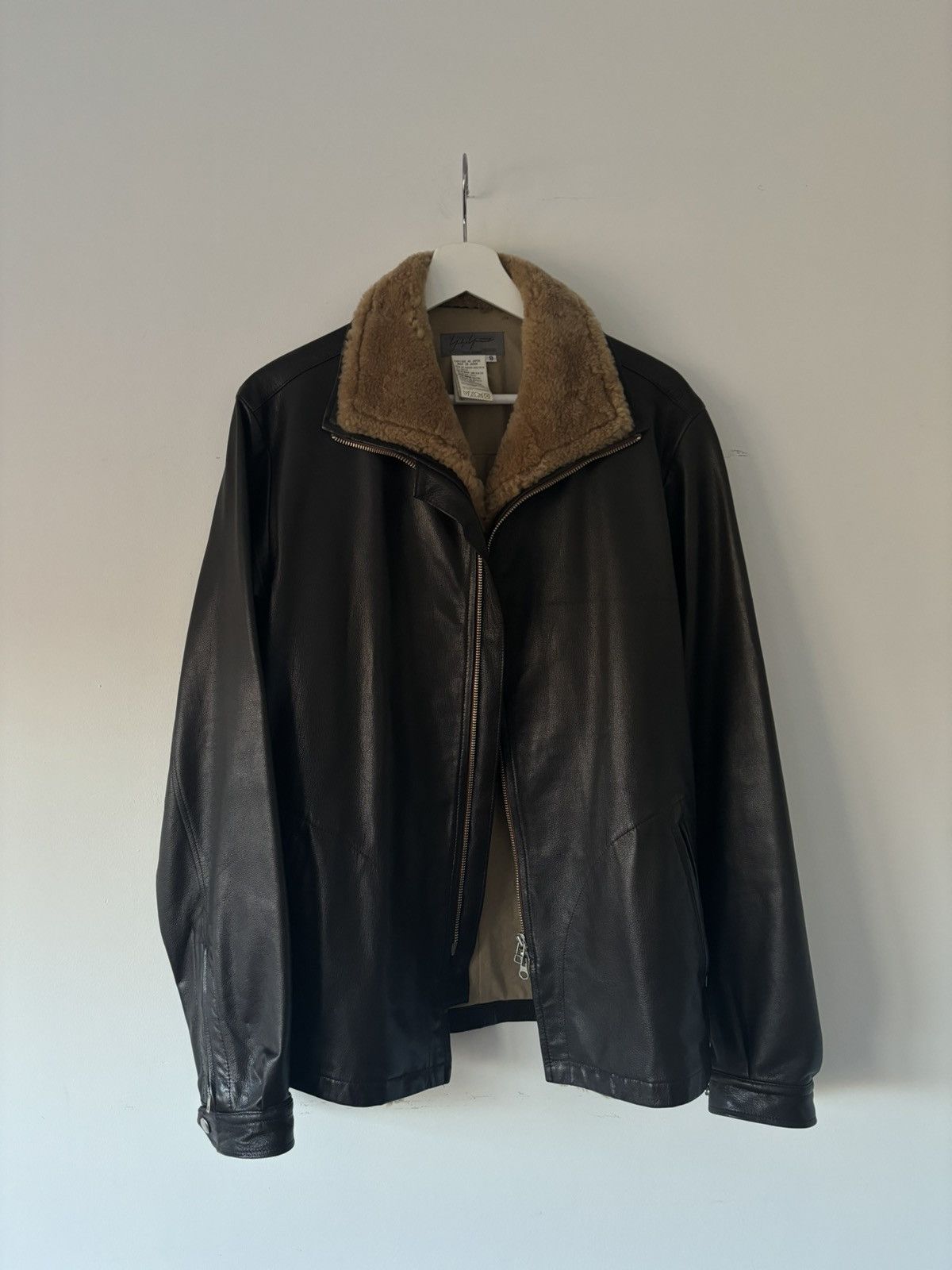 Yohji Yamamoto Yohji Yamamoto Leather Jacket Size US L / EU 52-54 / 3 - 6 Thumbnail