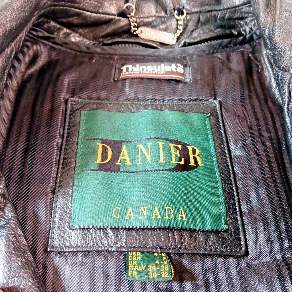 Danier Small 4-6 Danier Leather Y2K Womens Leather Jacket 2001 y2k Size S / US 4 / IT 40 - 2 Thumbnail