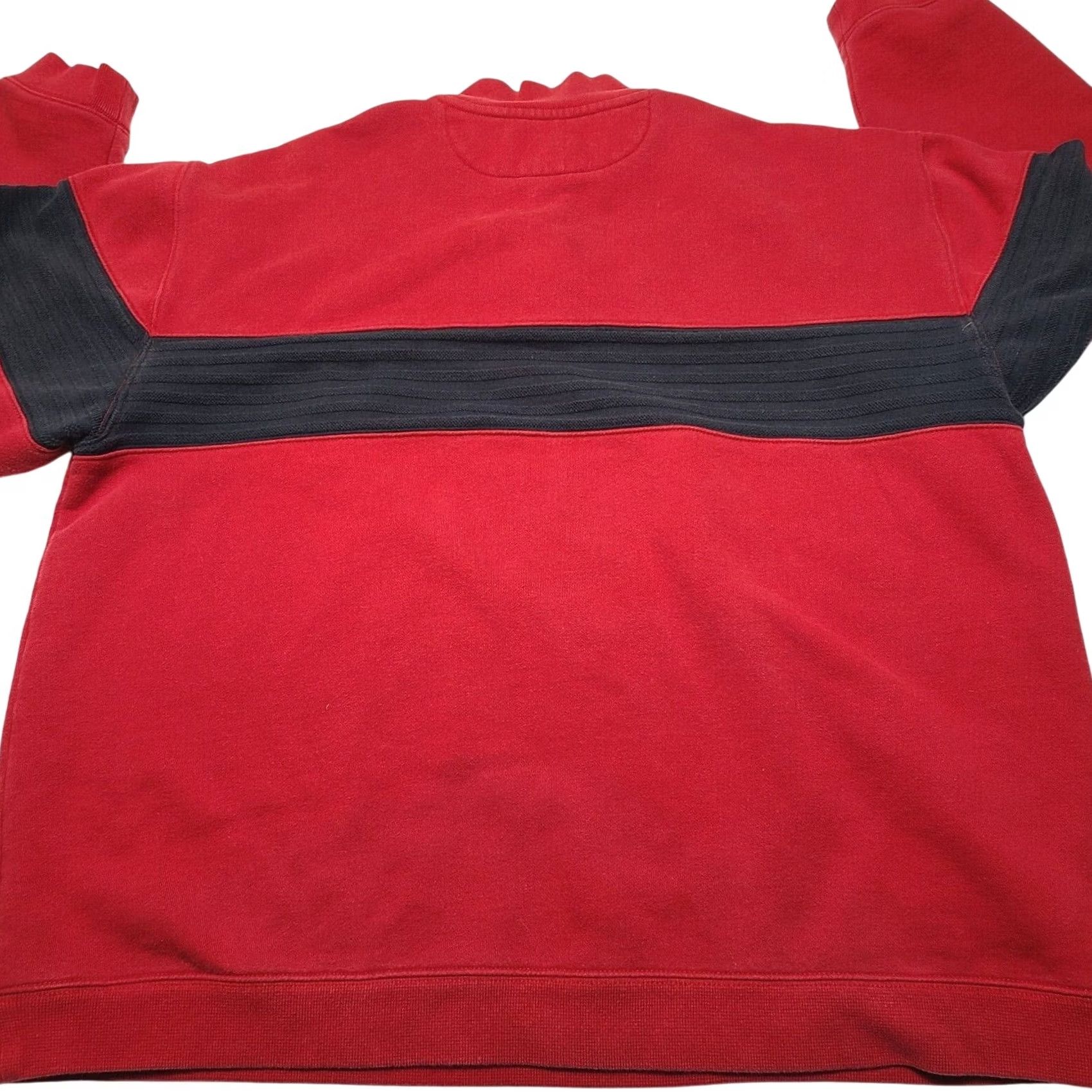 Chaps Chaps Sweater Red Blue Pullover 1/4 Zip Embroidered Logo Y2K Men's XL Exhibit Logo Pullover Knit Sweatshirt Size US XL / EU 56 / 4 - 6 Thumbnail
