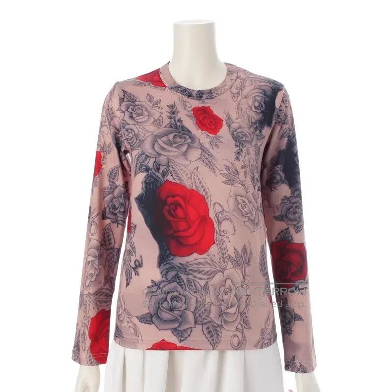 Comme des Garcons Comme des Garcons Blood Rose Tattoo Long Sleeve T-shirt Size XS / US 0-2 / IT 36-38 - 1 Thumbnail