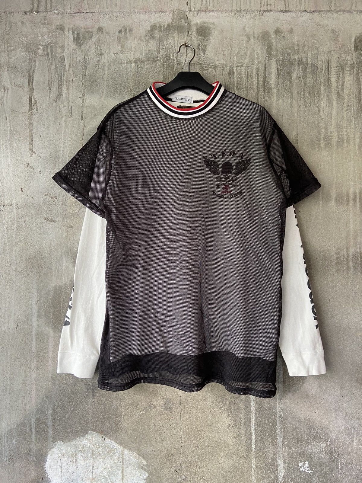 Beauty Beast × Hysteric Glamour × Japanese Brand BROWNY TEE OPEN KNIT 2 IN 1 VANSON X T.F.O.A LONG SLEEVE Size US L / EU 52-54 / 3 - 3 Thumbnail