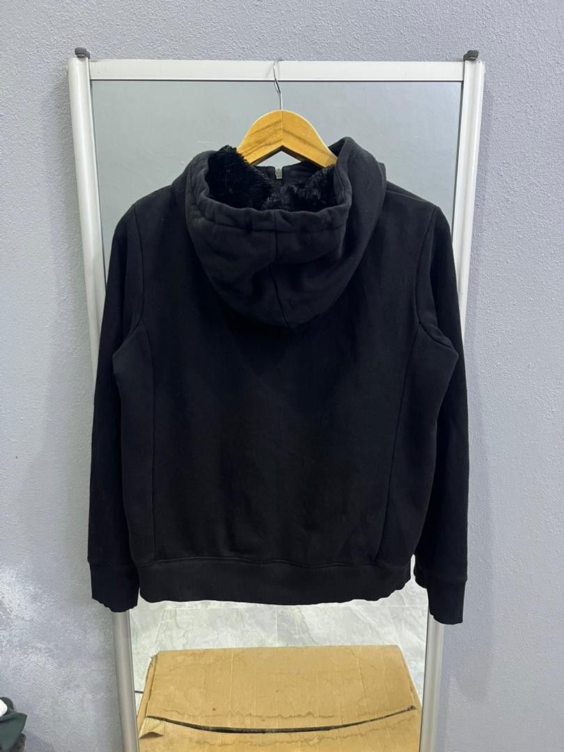 Uniqlo Uniqlo Fleece-Lined Zip Hoodie Black Cozy Winter Layer Size L / US 10 / IT 46 - 8 Thumbnail