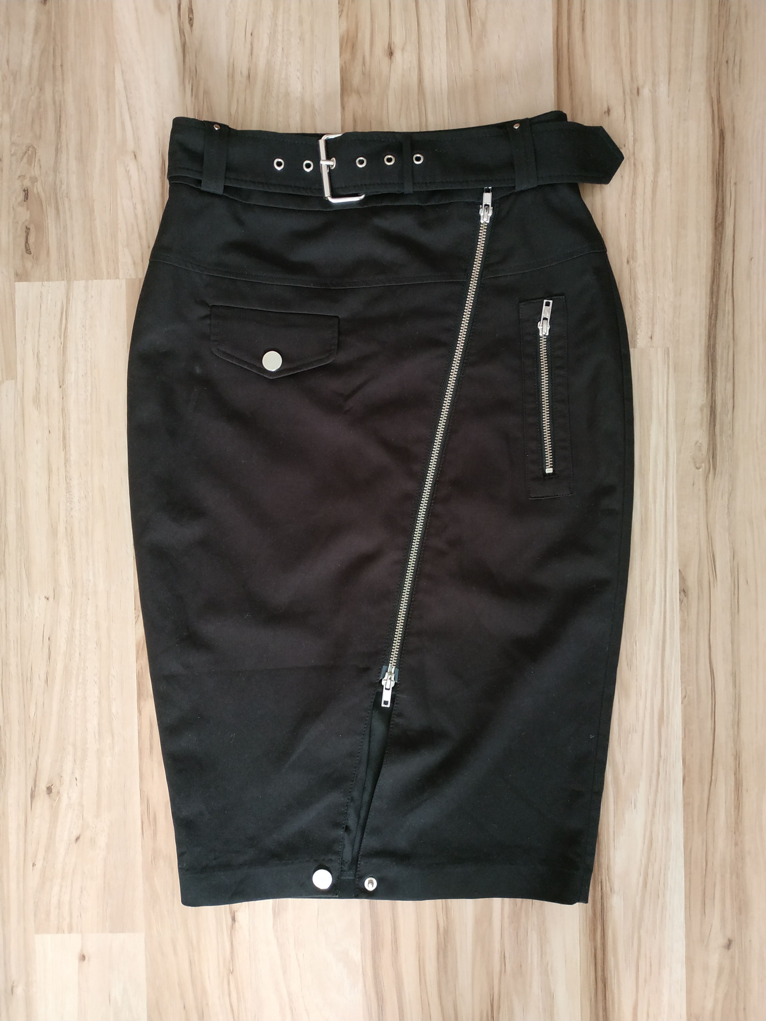 Jean Paul Gaultier Jaen Paul Gaultier Women's Pencil Midi Belted Skirt, s.SMALL Size 28" / US 6 / IT 42 - 1 Thumbnail